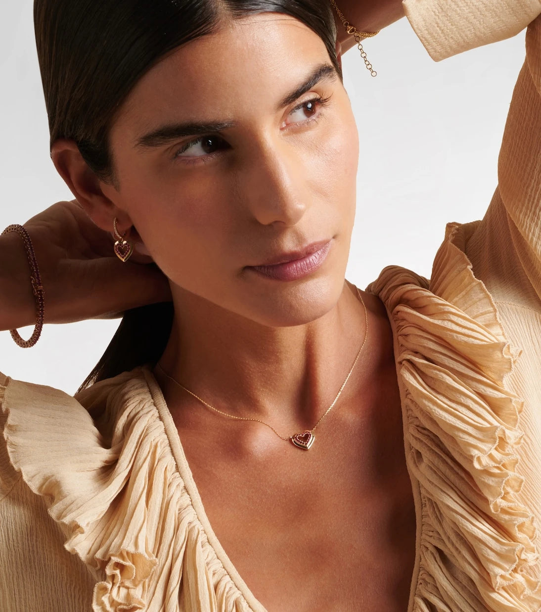 Roxanne First - 14kt gold necklace with sapphires