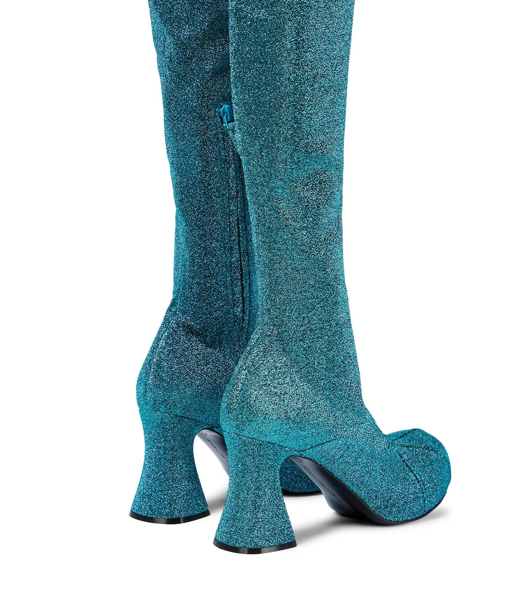 Stella McCartney - حذاء Groove Lurex® طويل يصل إلى الركبة