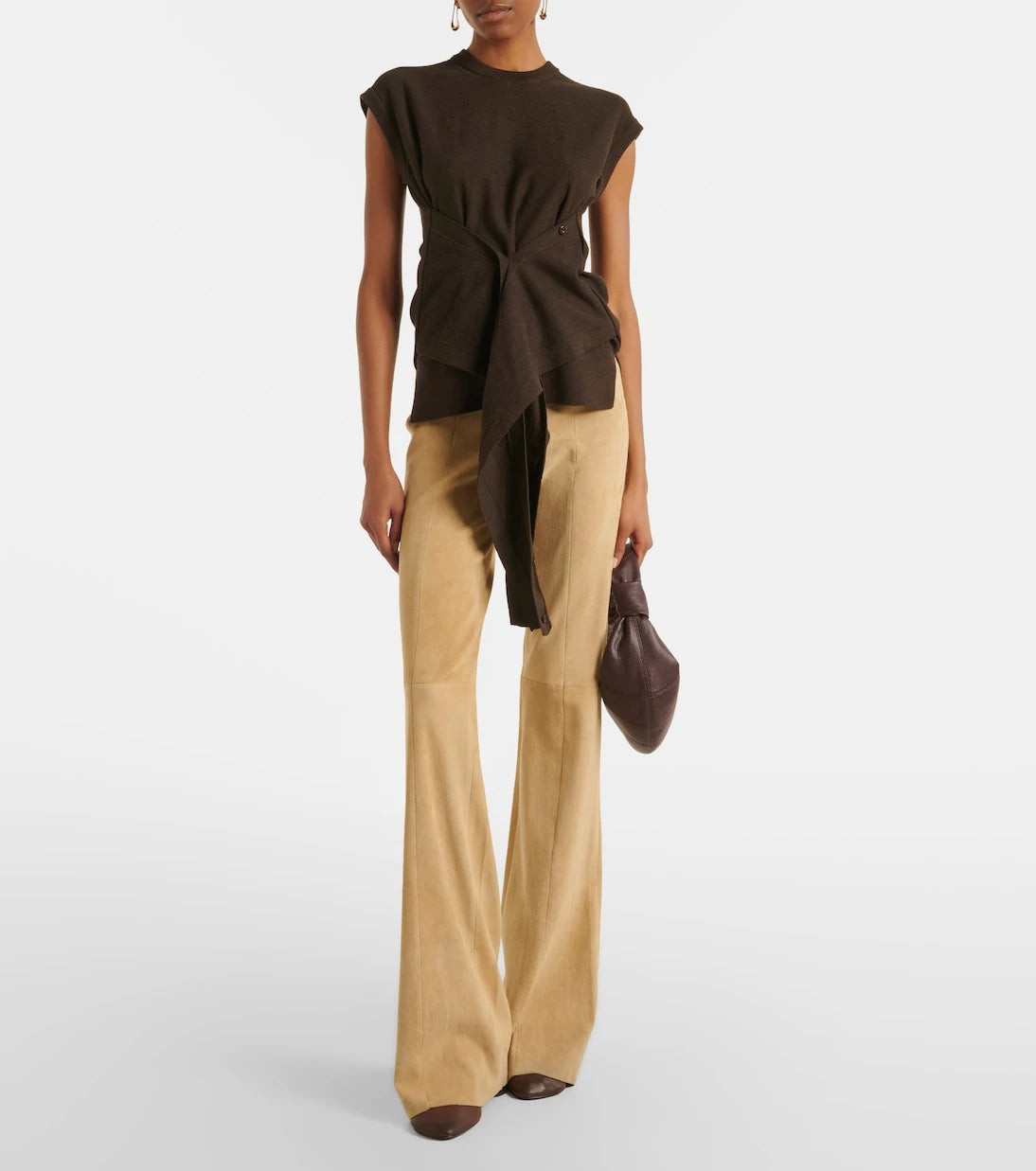 Stouls - Gege suede flared pants