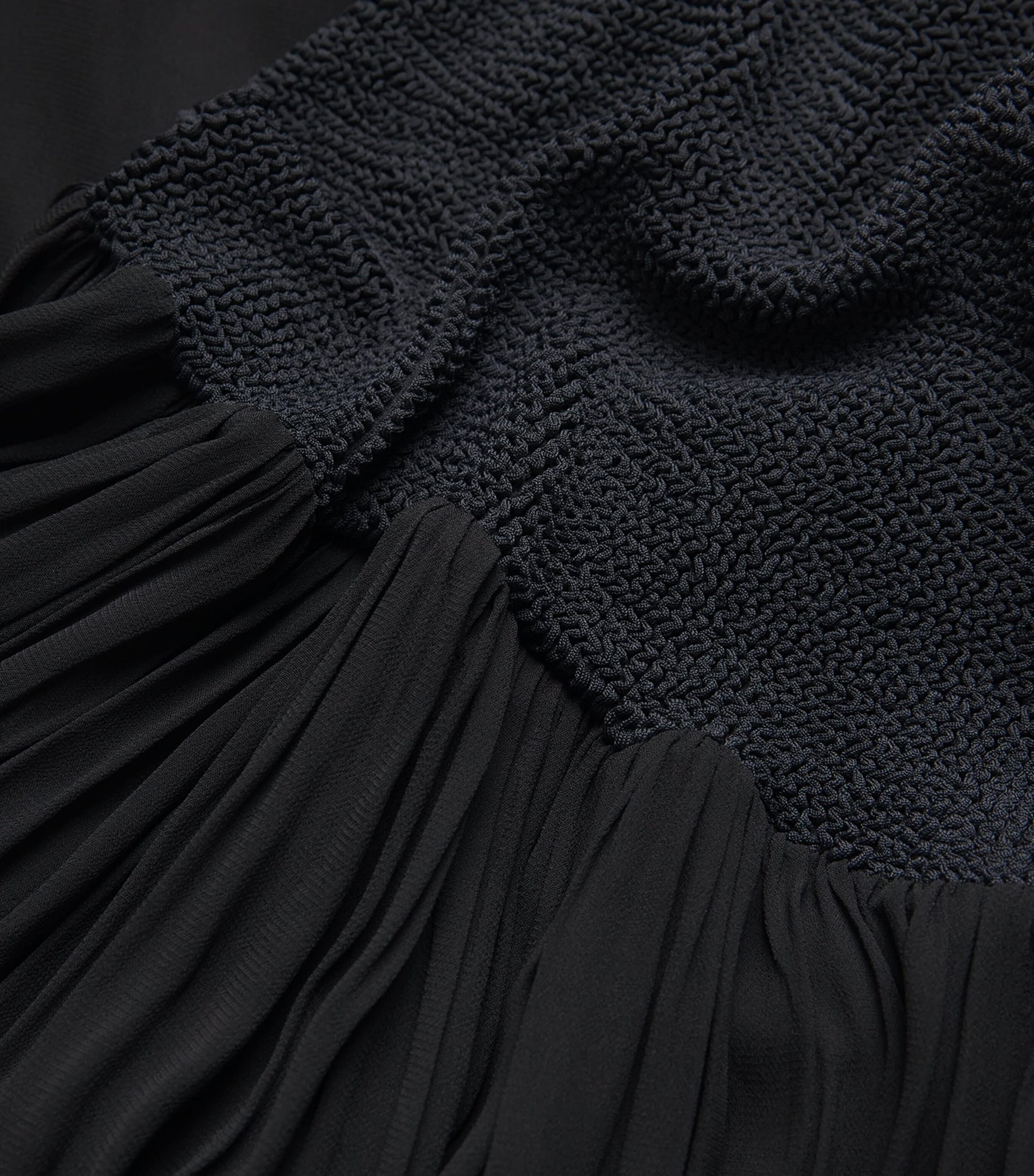 Hybrid Maxi Skirt BLACK