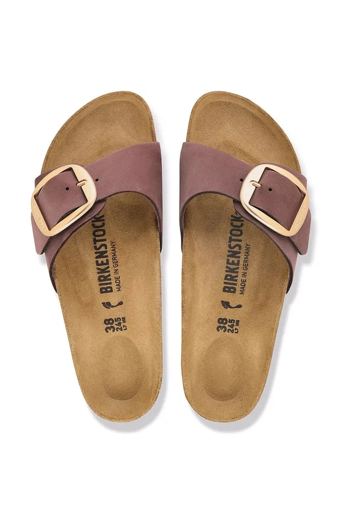 Birkenstock Kadın Nubuk Madrid Big Buckle Nubuk Deri Terlik