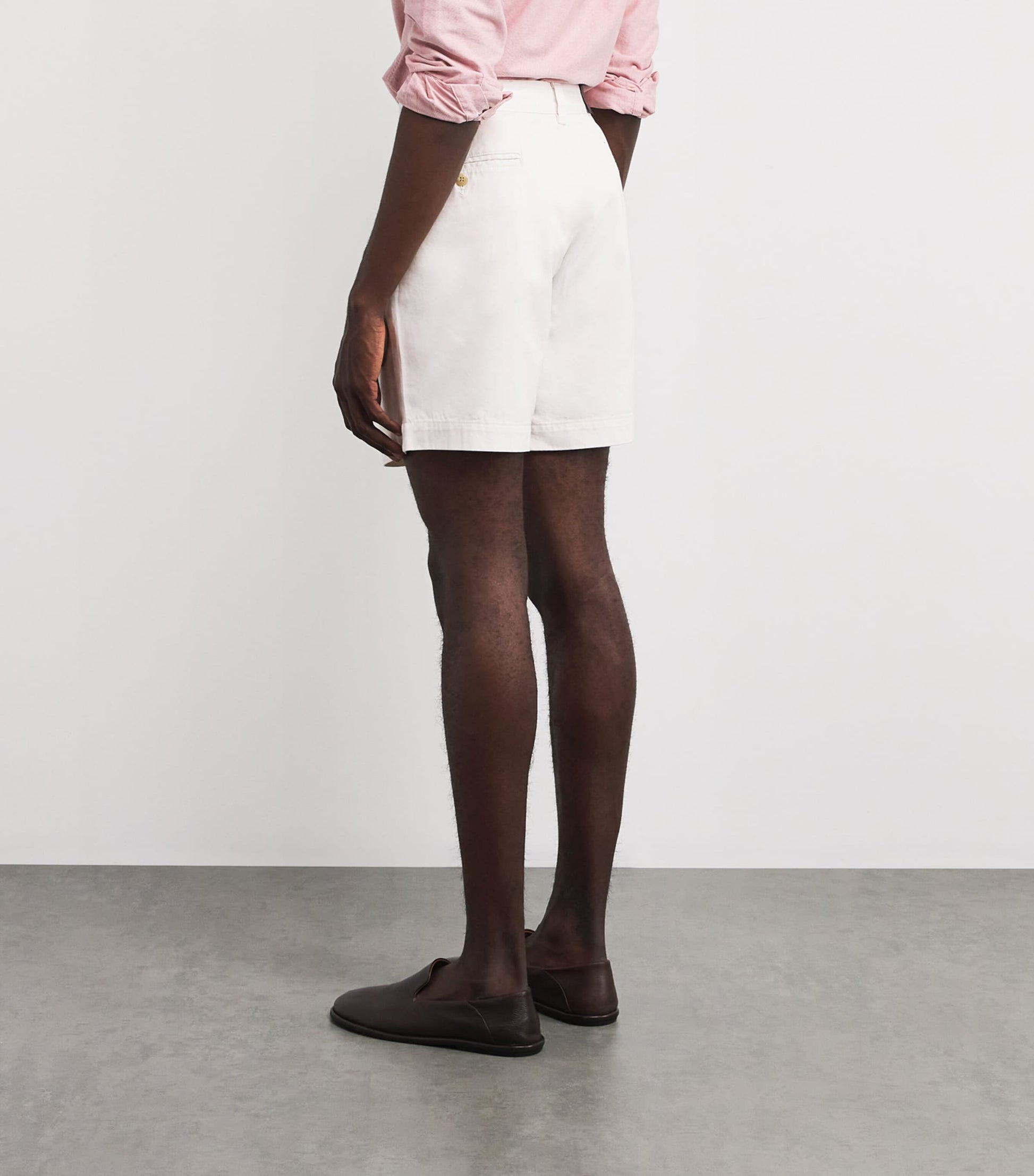 Cotton Pleated Cormac Shorts