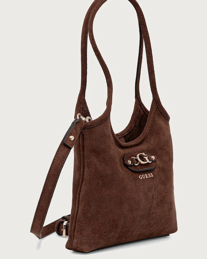 Guess SAMANTHA süet görünümlü kadın çapraz çanta