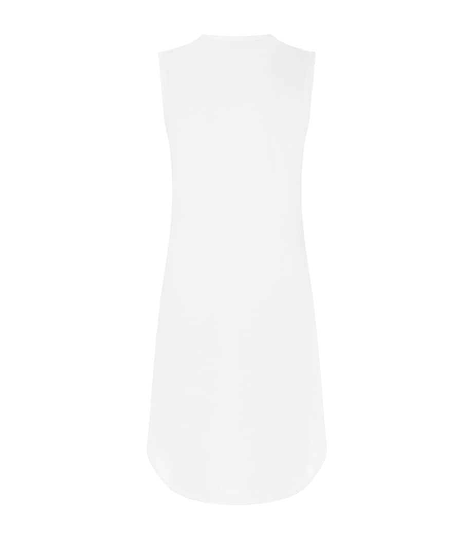 Cotton Deluxe Sleeveless Nightdress WHITE