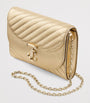 Jimmy Choo Gold Leather Curve Clutch Bag