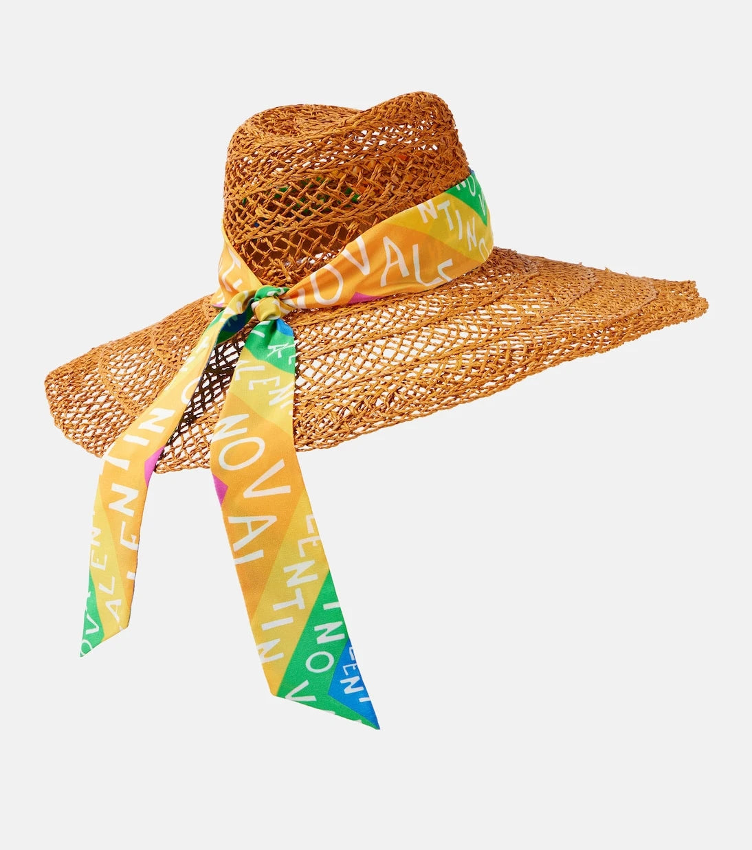Valentino - Valentino Chevron 24 straw sun hat