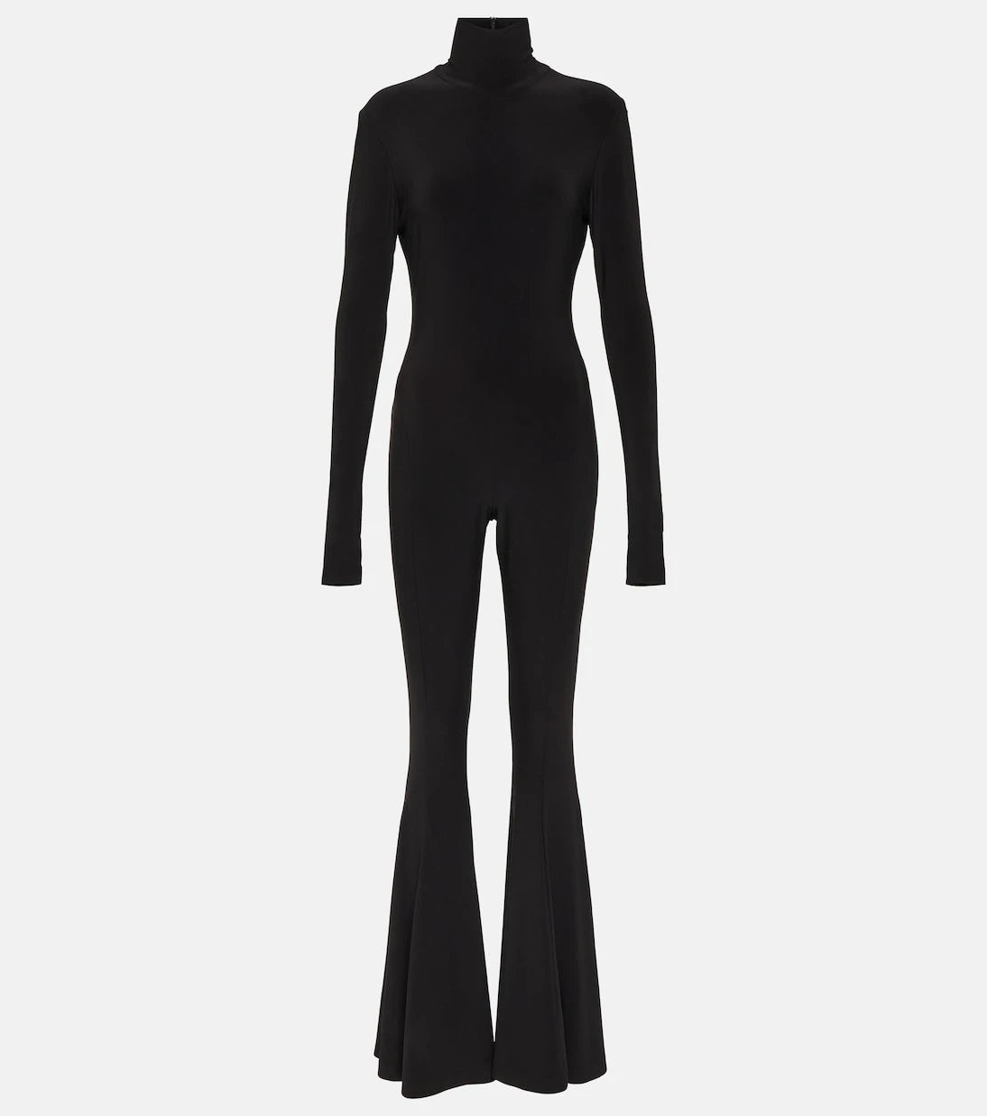 Norma Kamali - Turtleneck flared jumpsuit