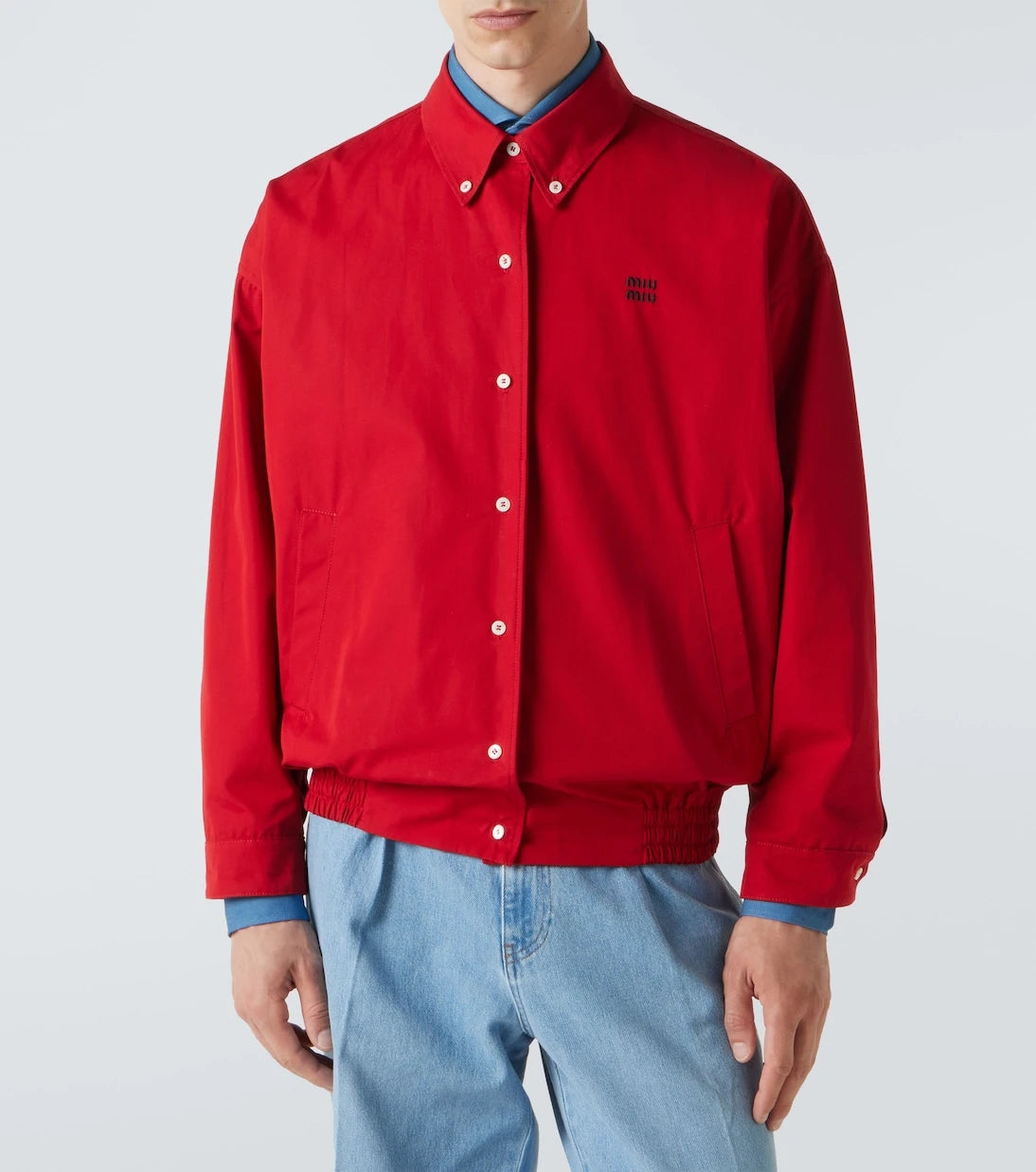 Miu Miu - Cotton poplin blouson