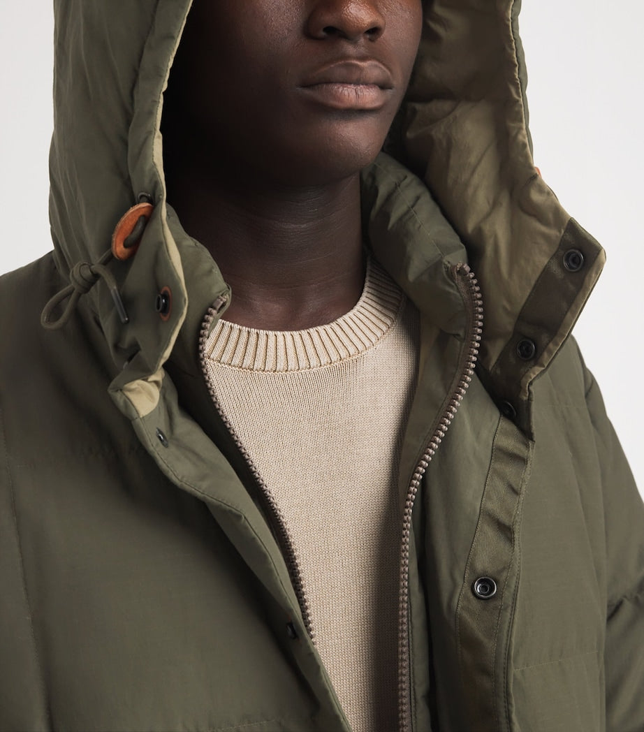 Polo Ralph Lauren Green Down-Filled Hartland Parka Coat