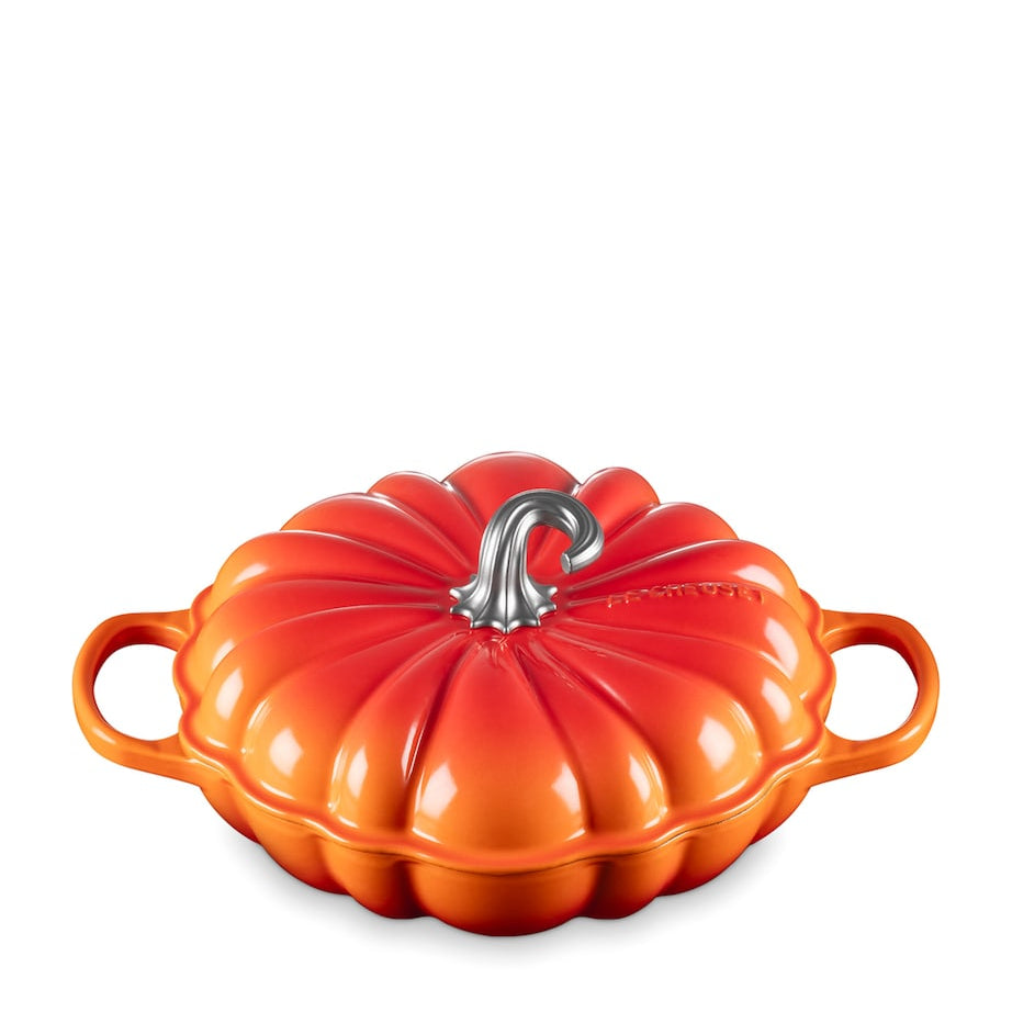 Cast Iron Pumpkin Shallow Casserole Dish (28cm)