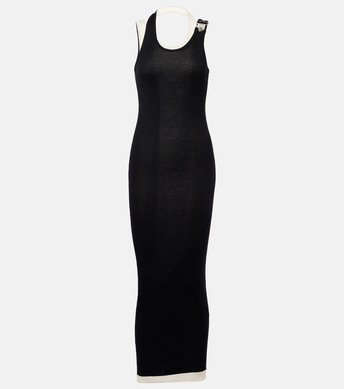 Jean Paul Gaultier - Layered cotton jersey maxi dress