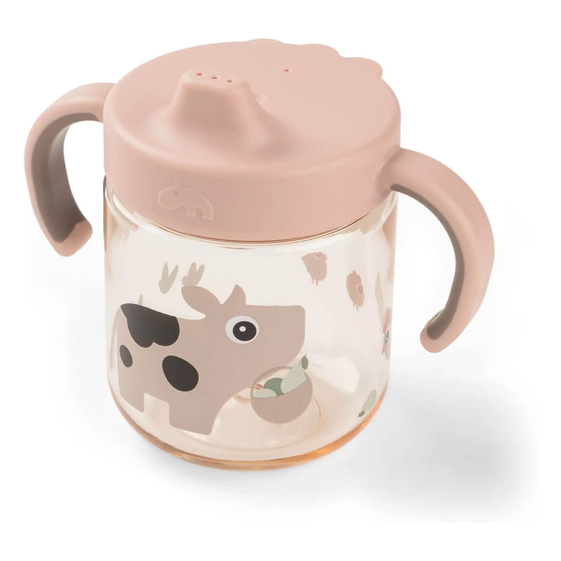 Done by deer - Tiny Farm tritan learning mug | Pink