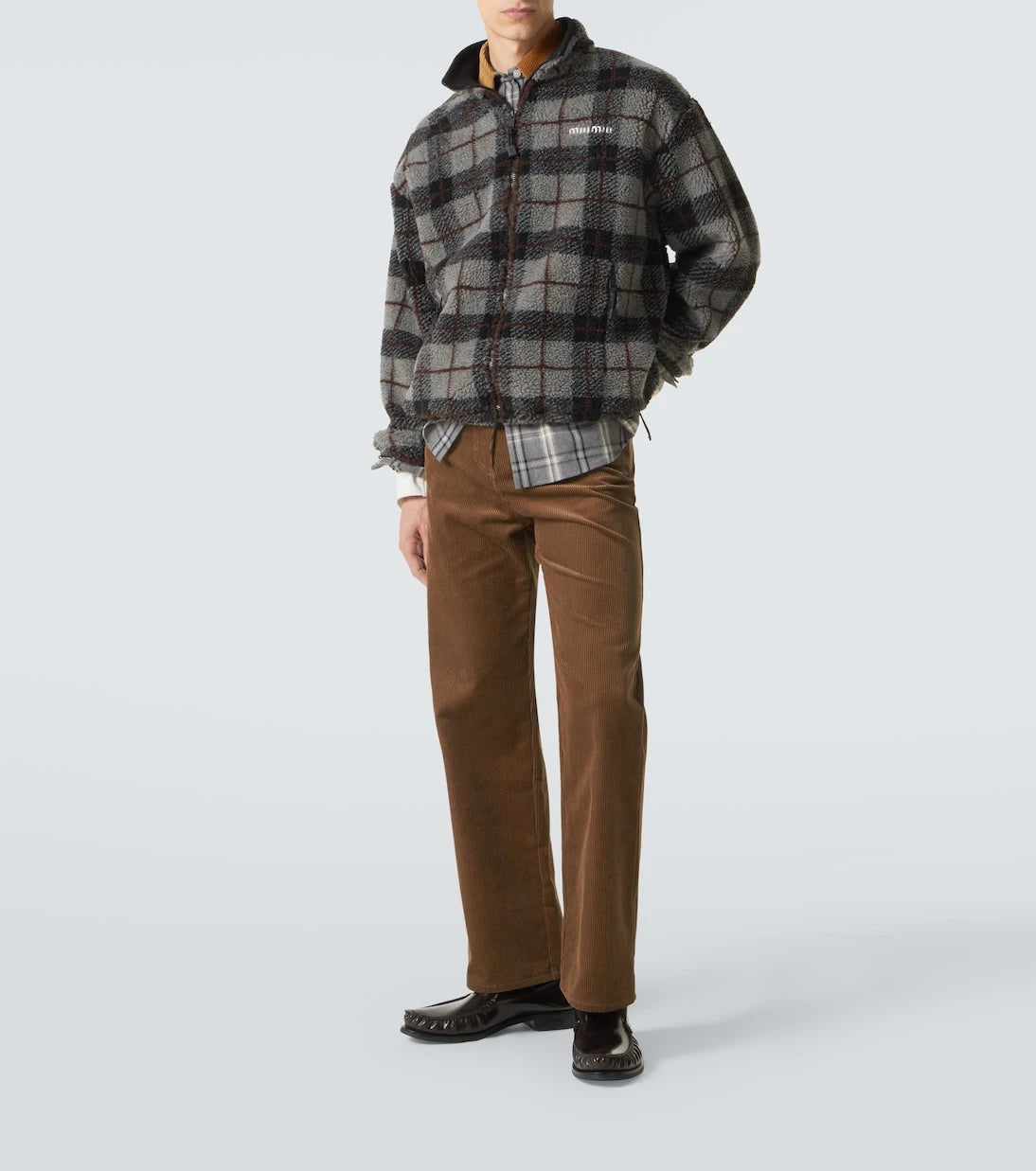 Miu Miu - Cotton corduroy straight pants