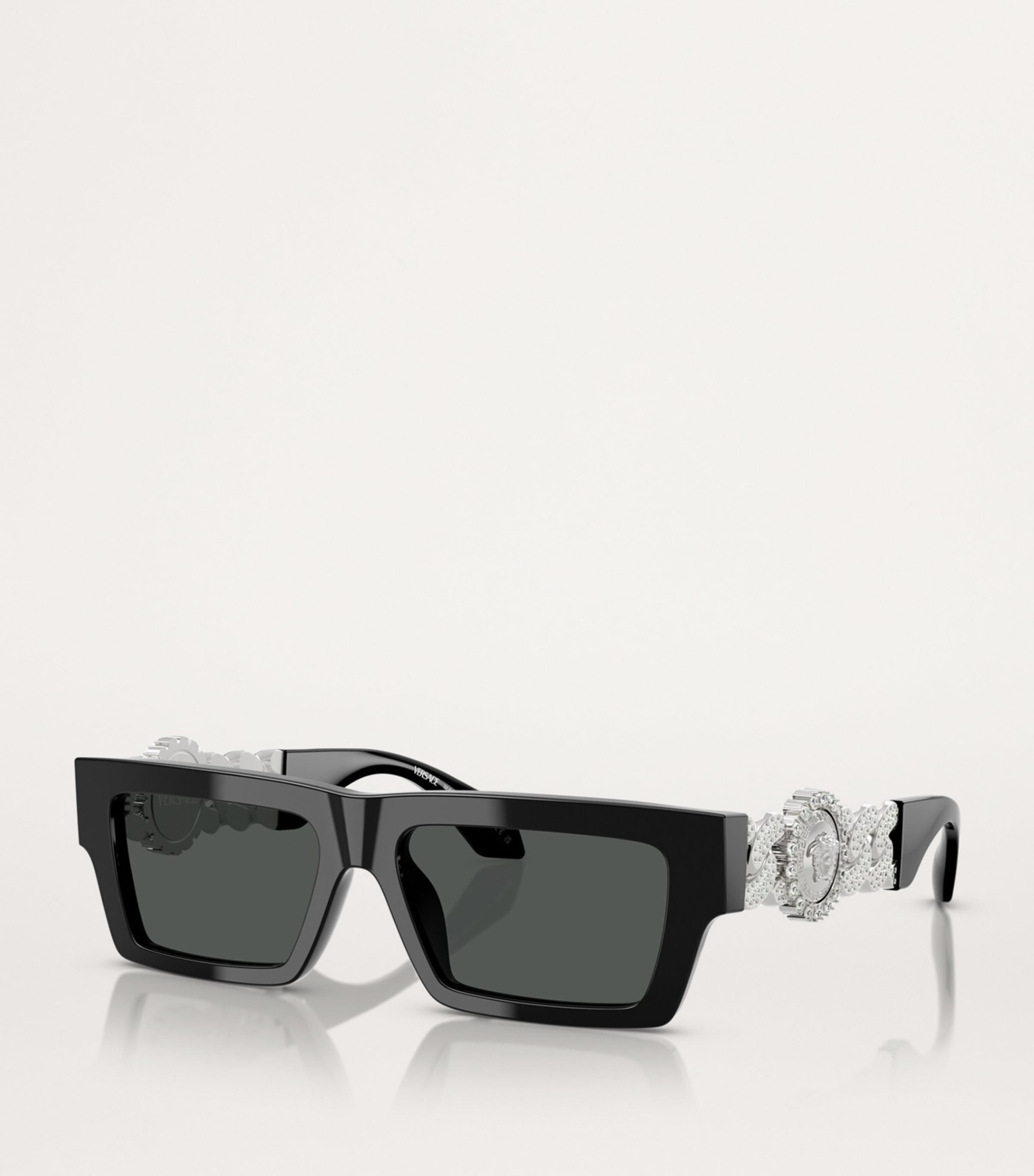 Versace Black Acetate Sunglasses