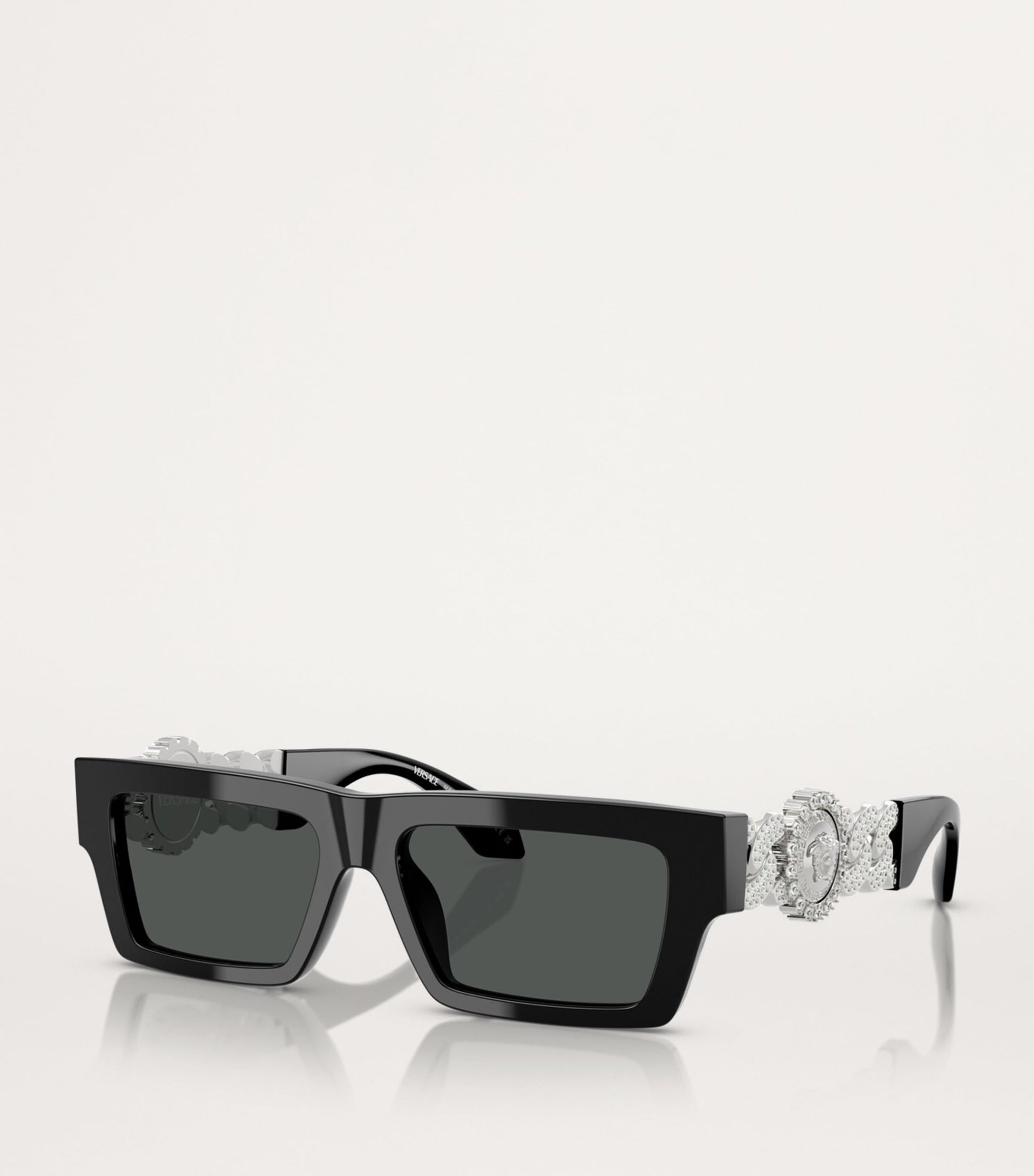 Versace Black Acetate Sunglasses
