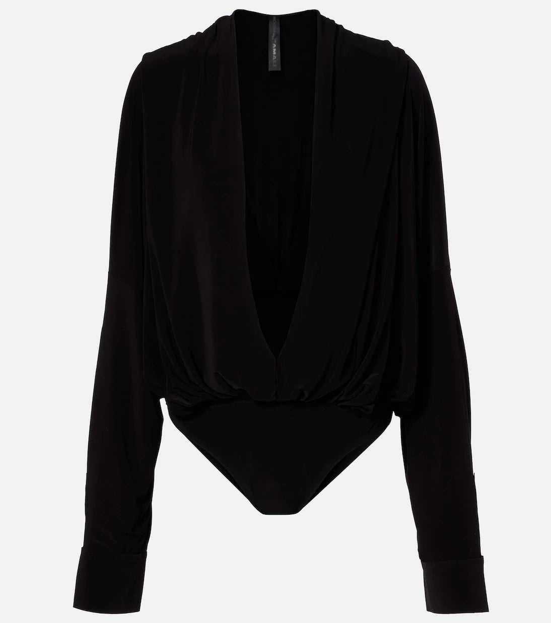 Norma Kamali - Draped hooded bodysuit