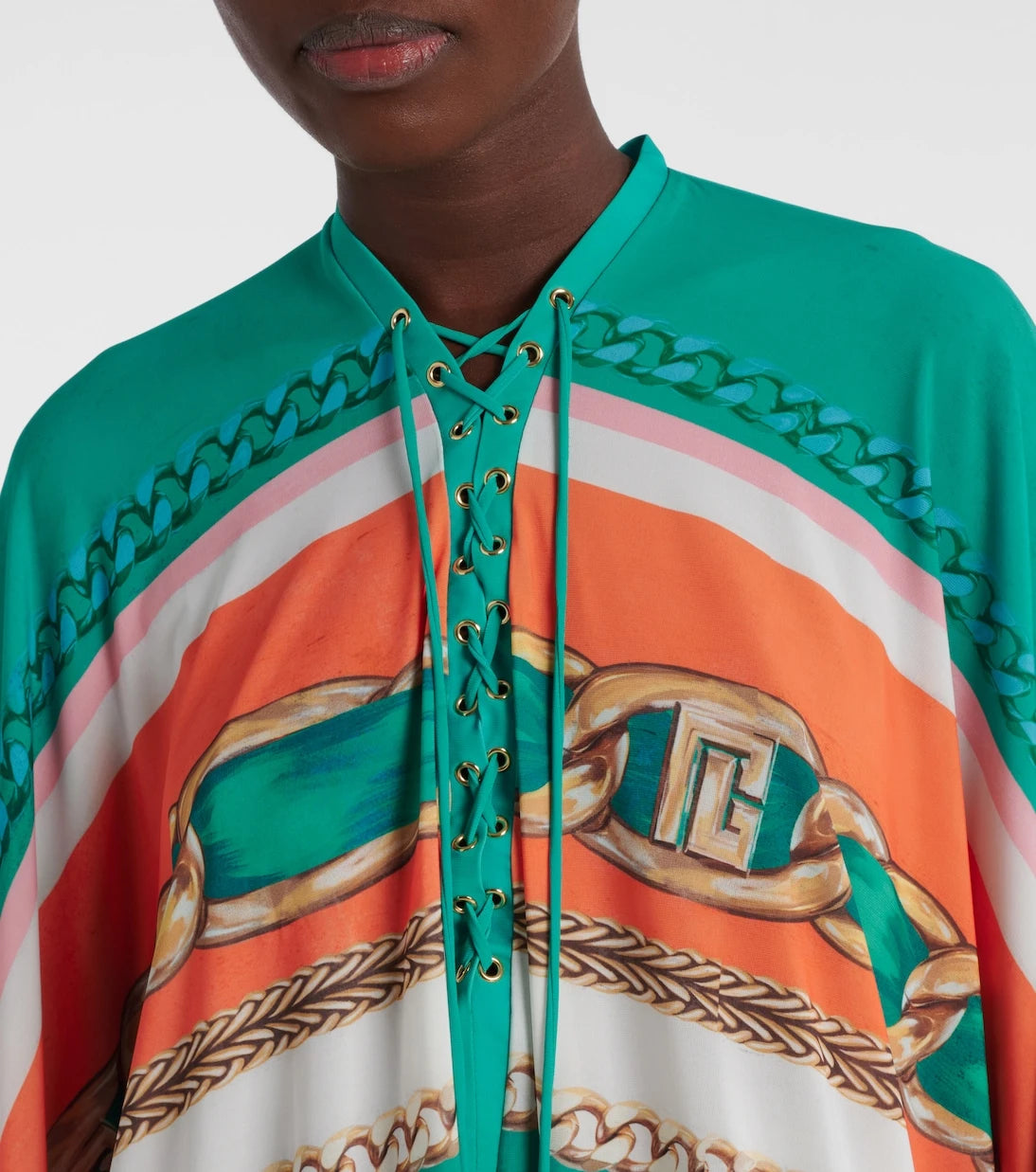 Balmain - Printed kaftan