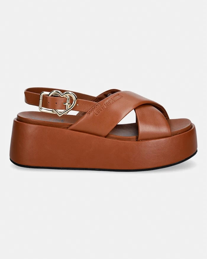 Love Moschino kadın deri sandalet