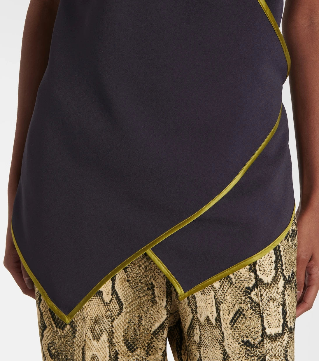 Dries Van Noten - Crêpe satin wrap top