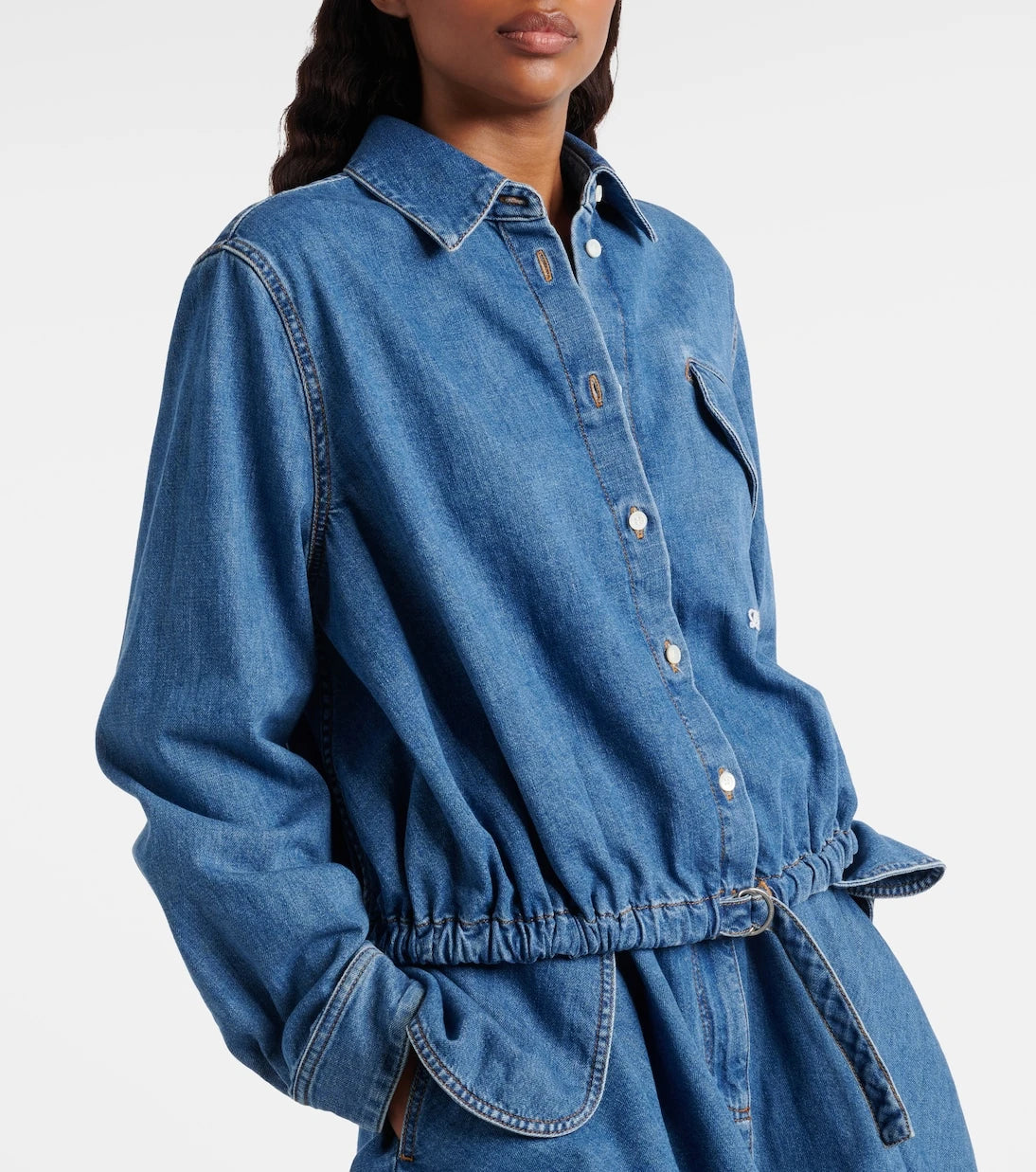 Loewe - Çift L denim gömlek