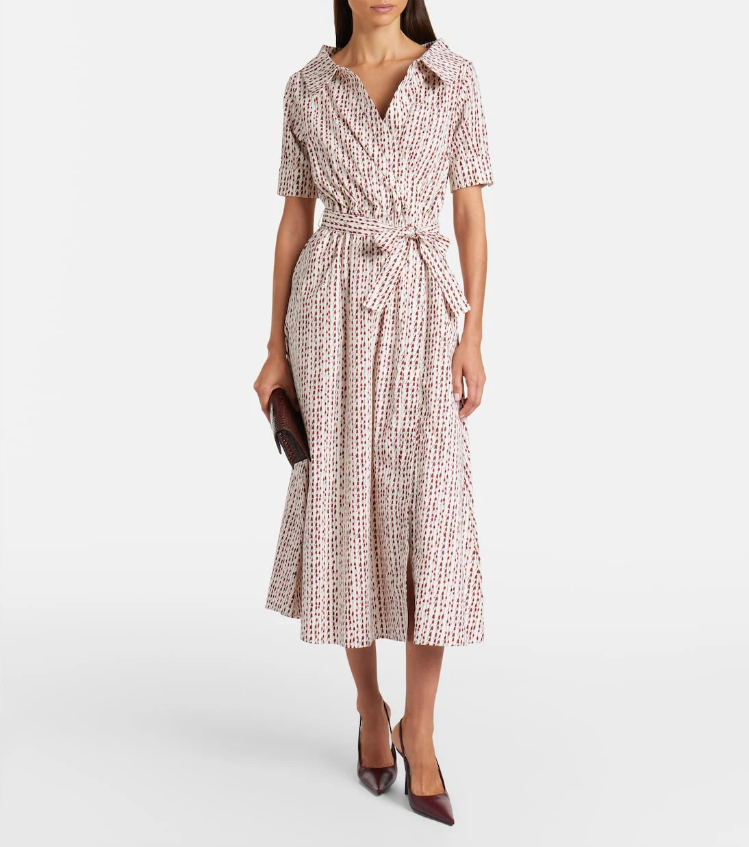 Altuzarra - Lydia printed cotton-blend wrap dress