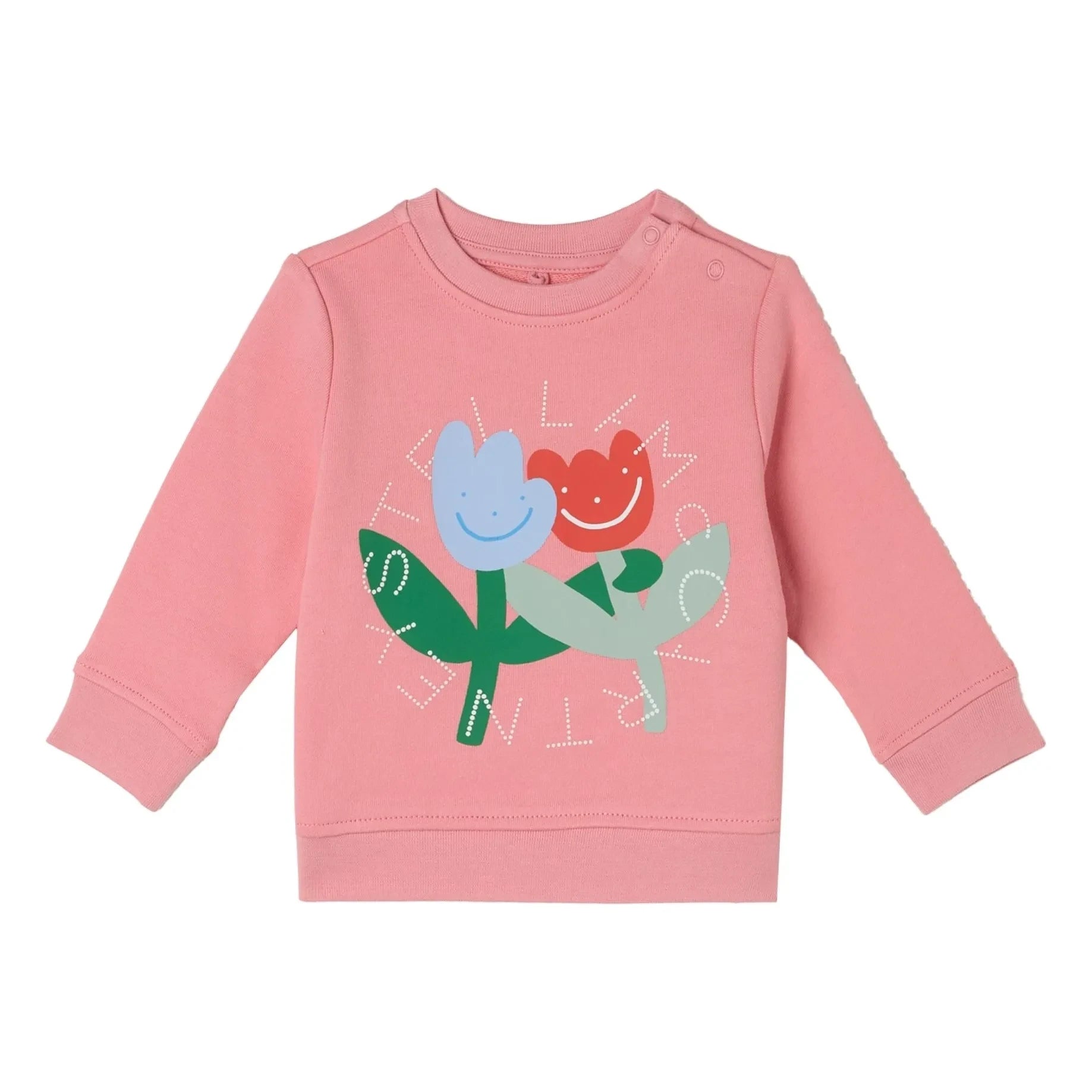 Stella McCartney Kids - Sweat Stella Fleurs | Pink