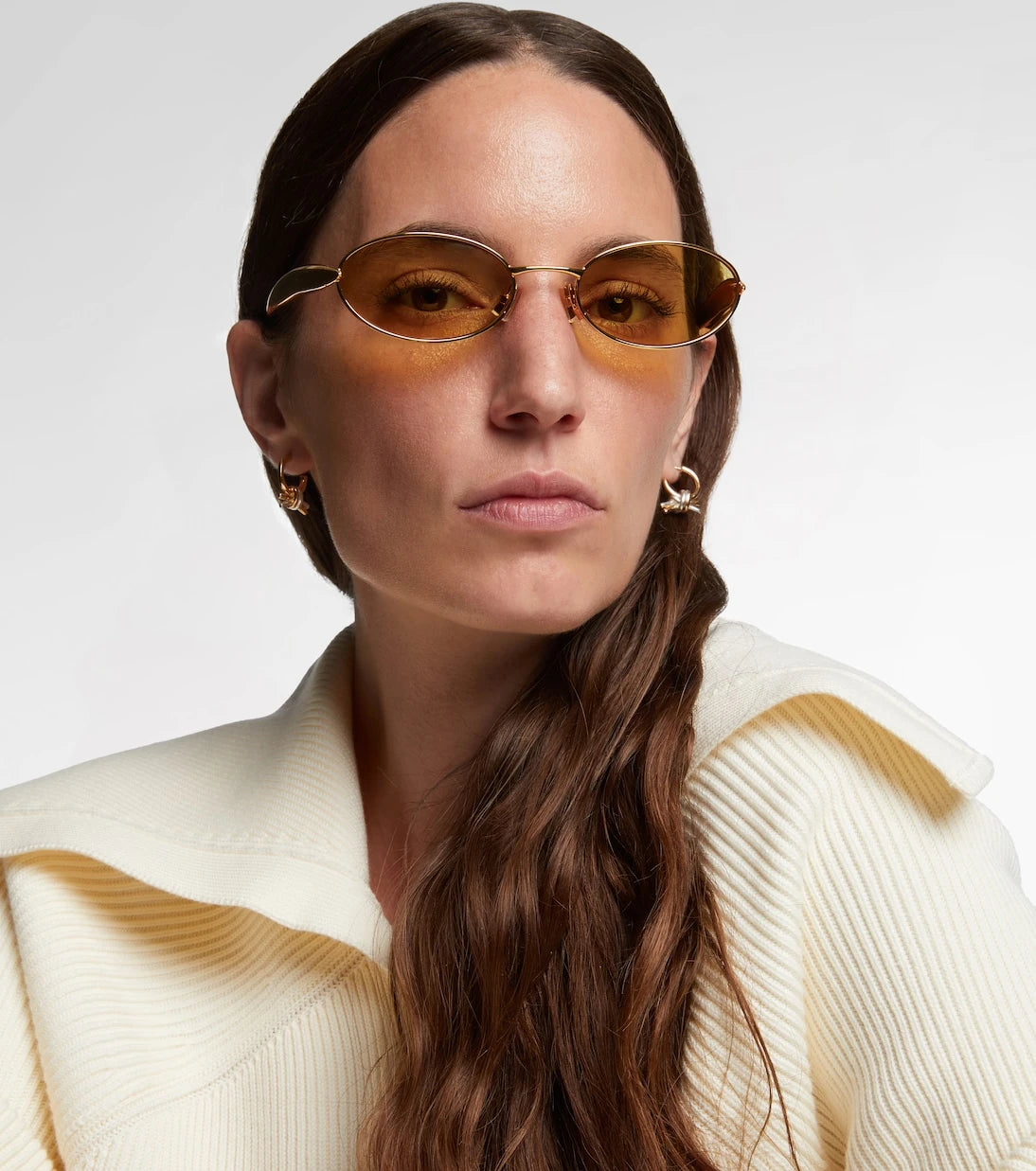 Bottega Veneta - Sardine oval sunglasses