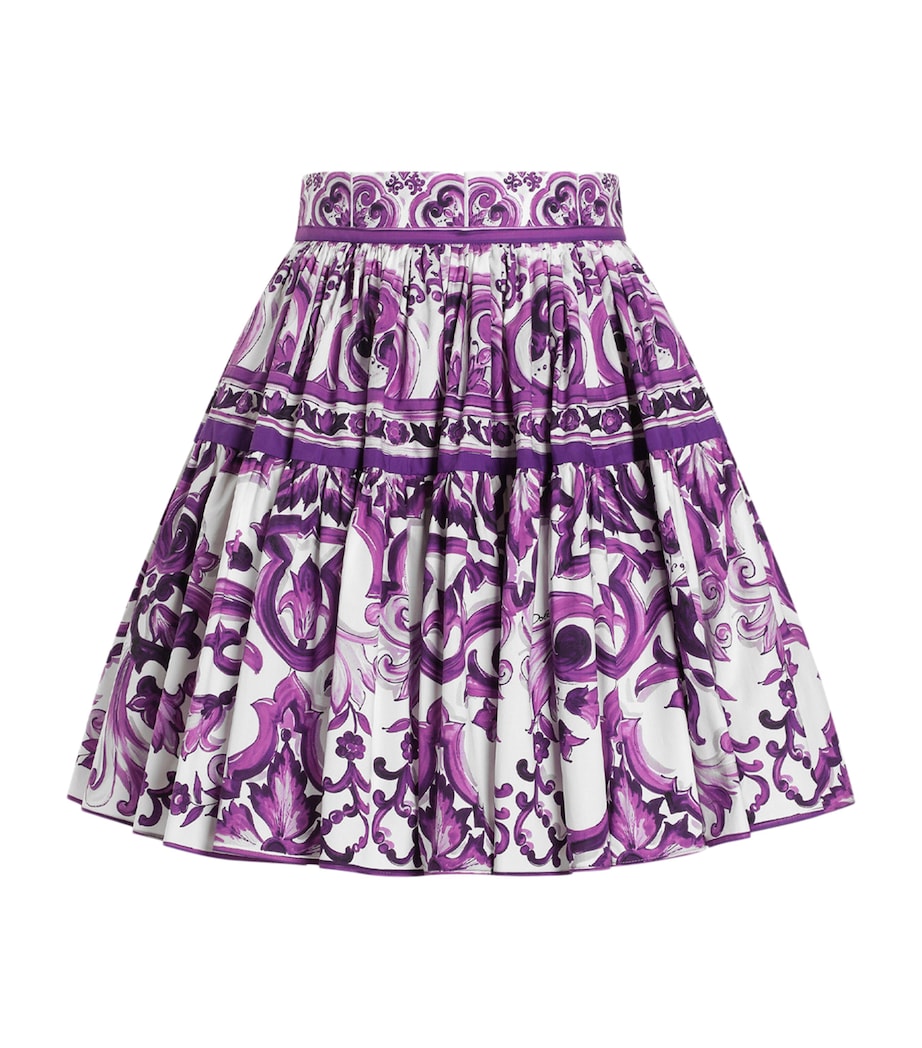 Dolce & Gabbana Multi Majolica Print Mini Skirt