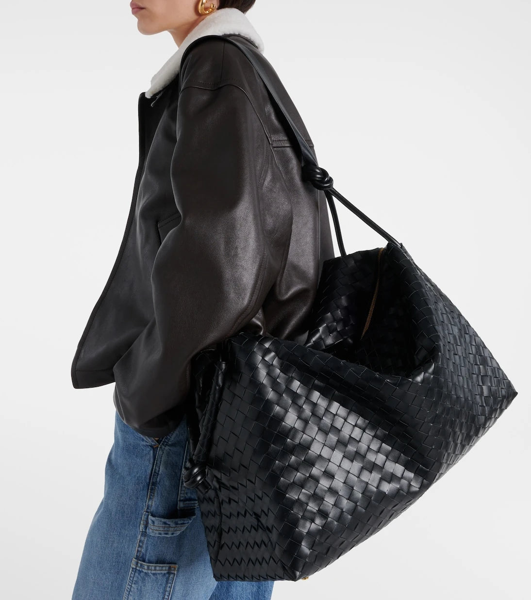 Bottega Veneta - Loop Large leather duffel bag