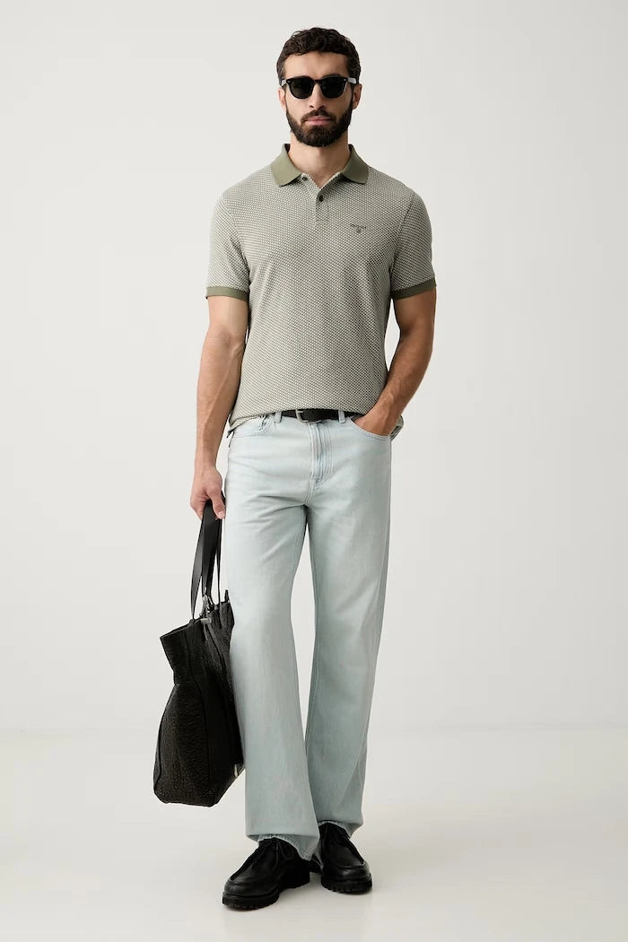 Barbour тениска с яка мъжка от памук Copgrove