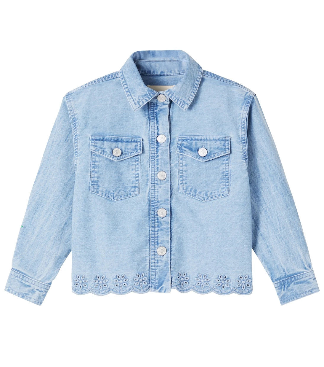 The New Society - Niobe embroidered denim jacket