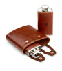 Double Leather Hip Flask