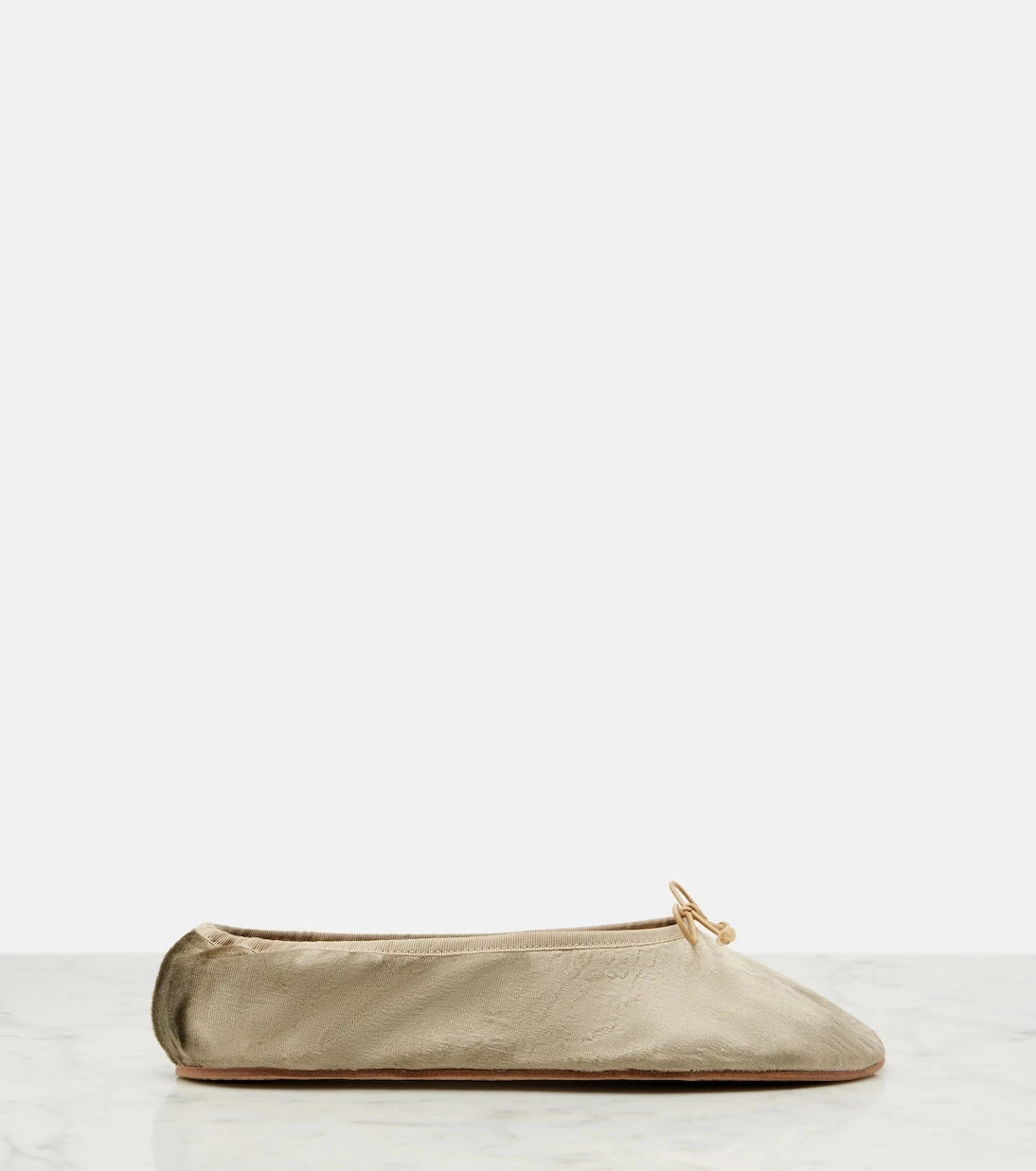 The Row - Round velvet ballet flats