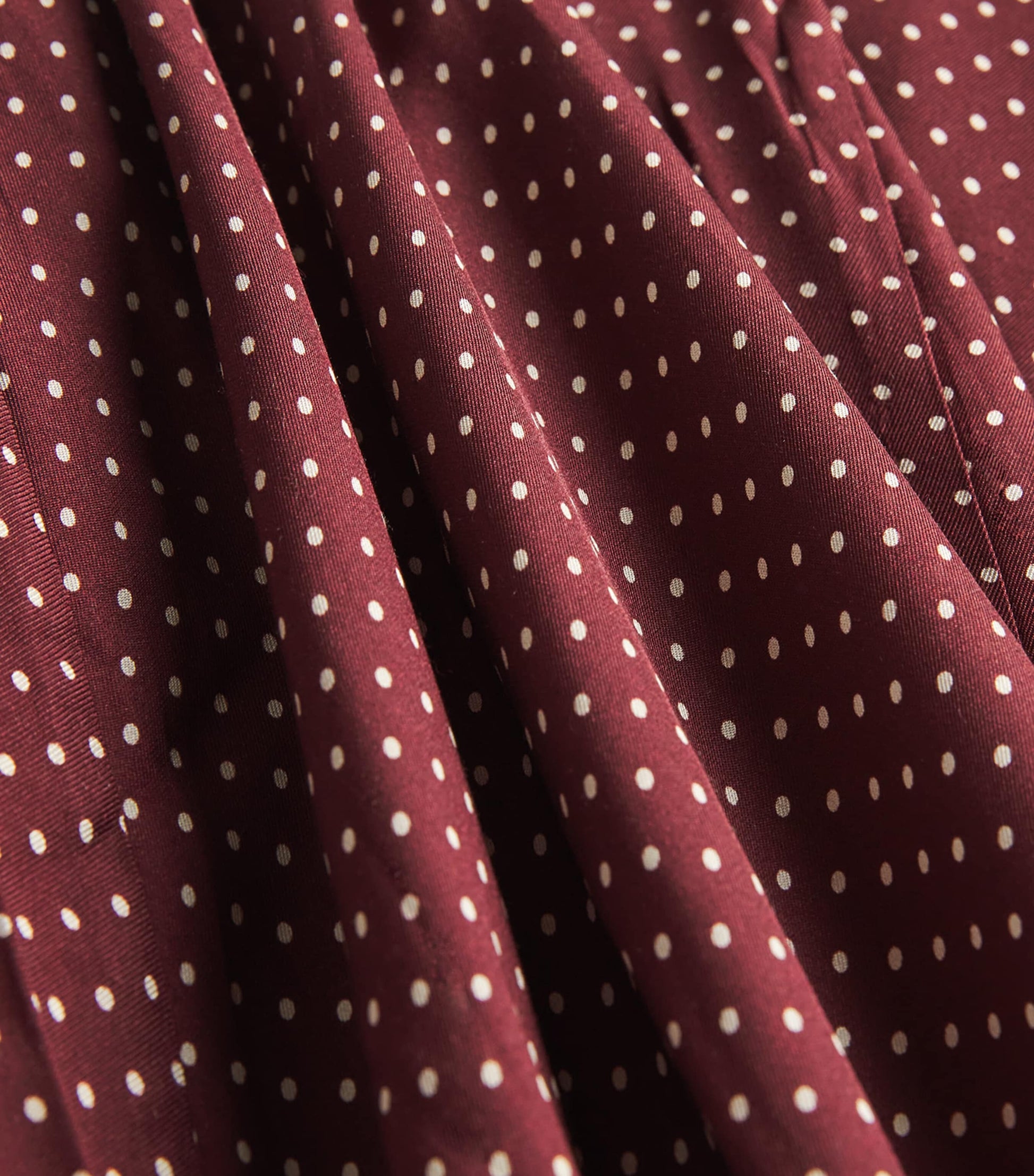 DÔEN Silk-Blend Rosaria Maxi Dress Burgundy