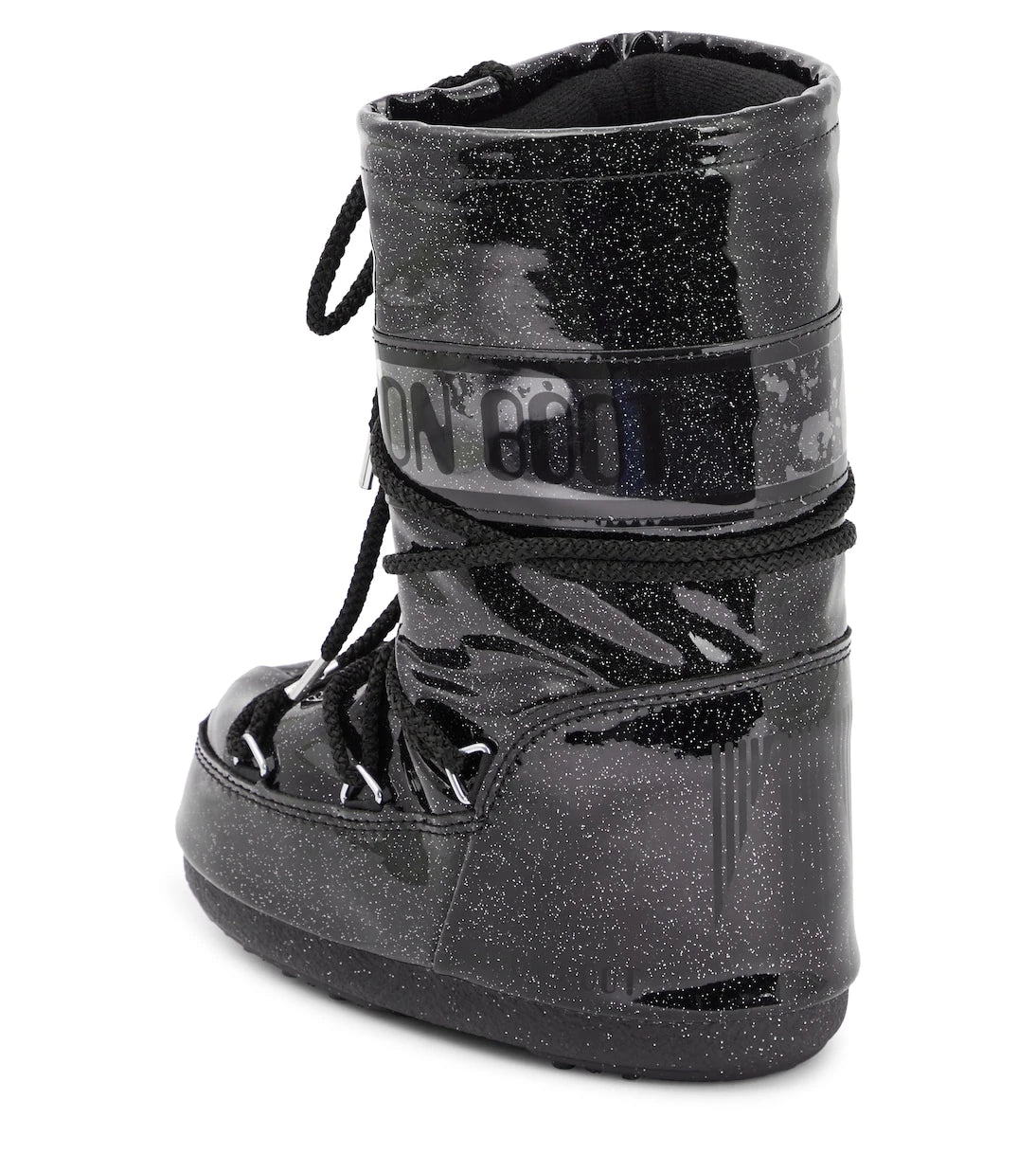 Moon Boot Kids - جزمة ثلج Icon Glitter مطاطية