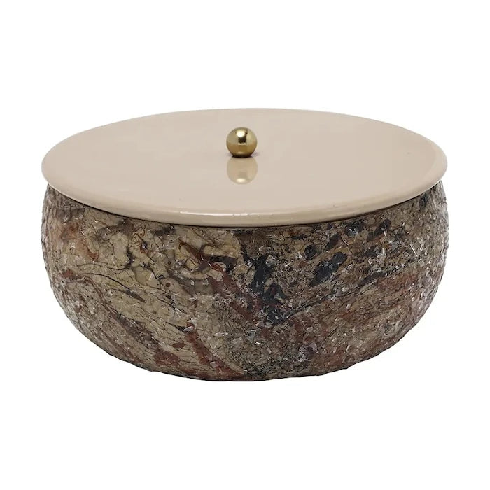 Кутия за съхранение Present Time Mosaic Marble 16,5 x 7,5 cm