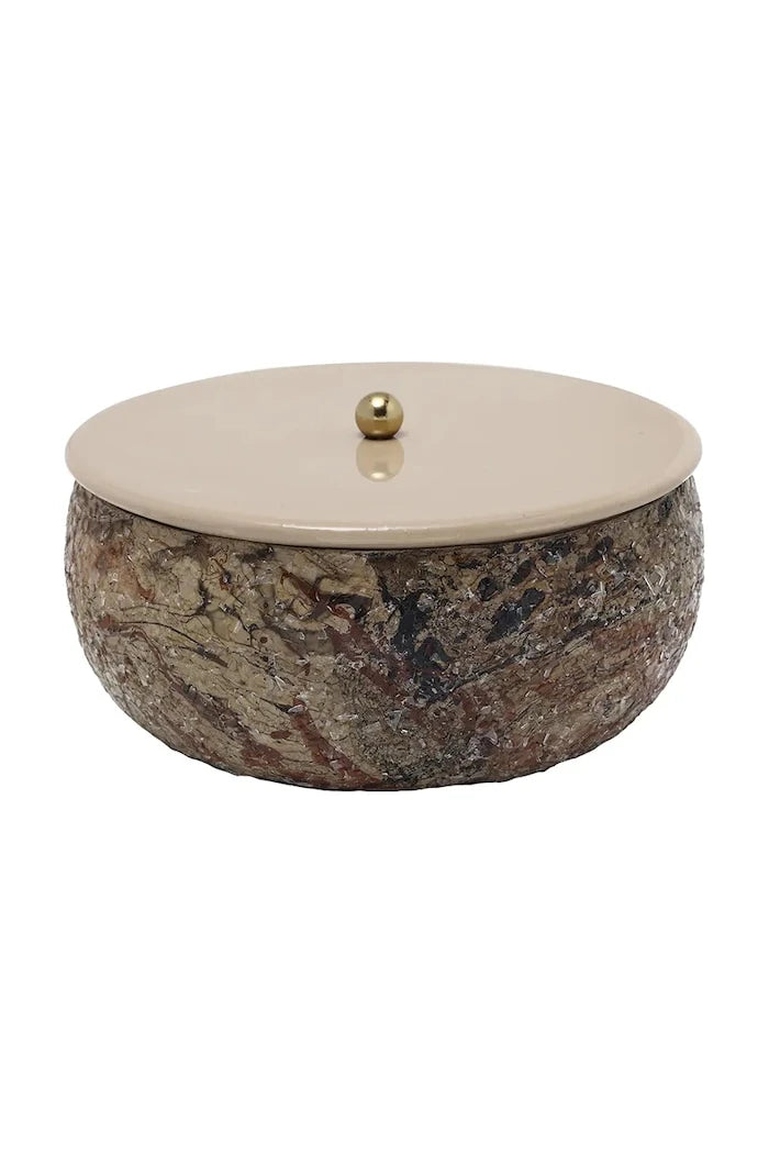 Кутия за съхранение Present Time Mosaic Marble 16,5 x 7,5 cm