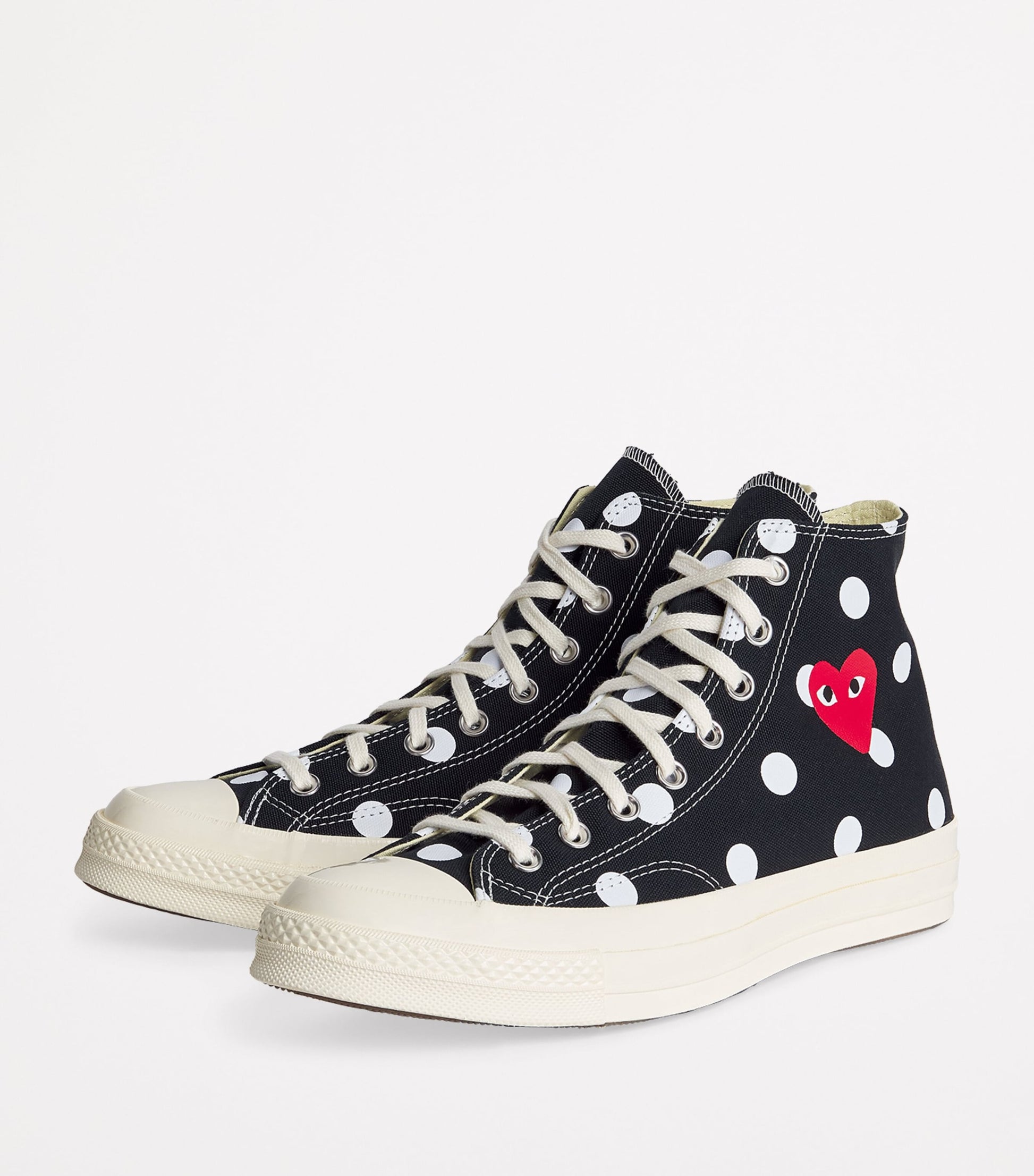 Comme Des Garçons Play x Converse Polka Dot Heart Chuck Taylor All Star '70 High-Top Sneakers