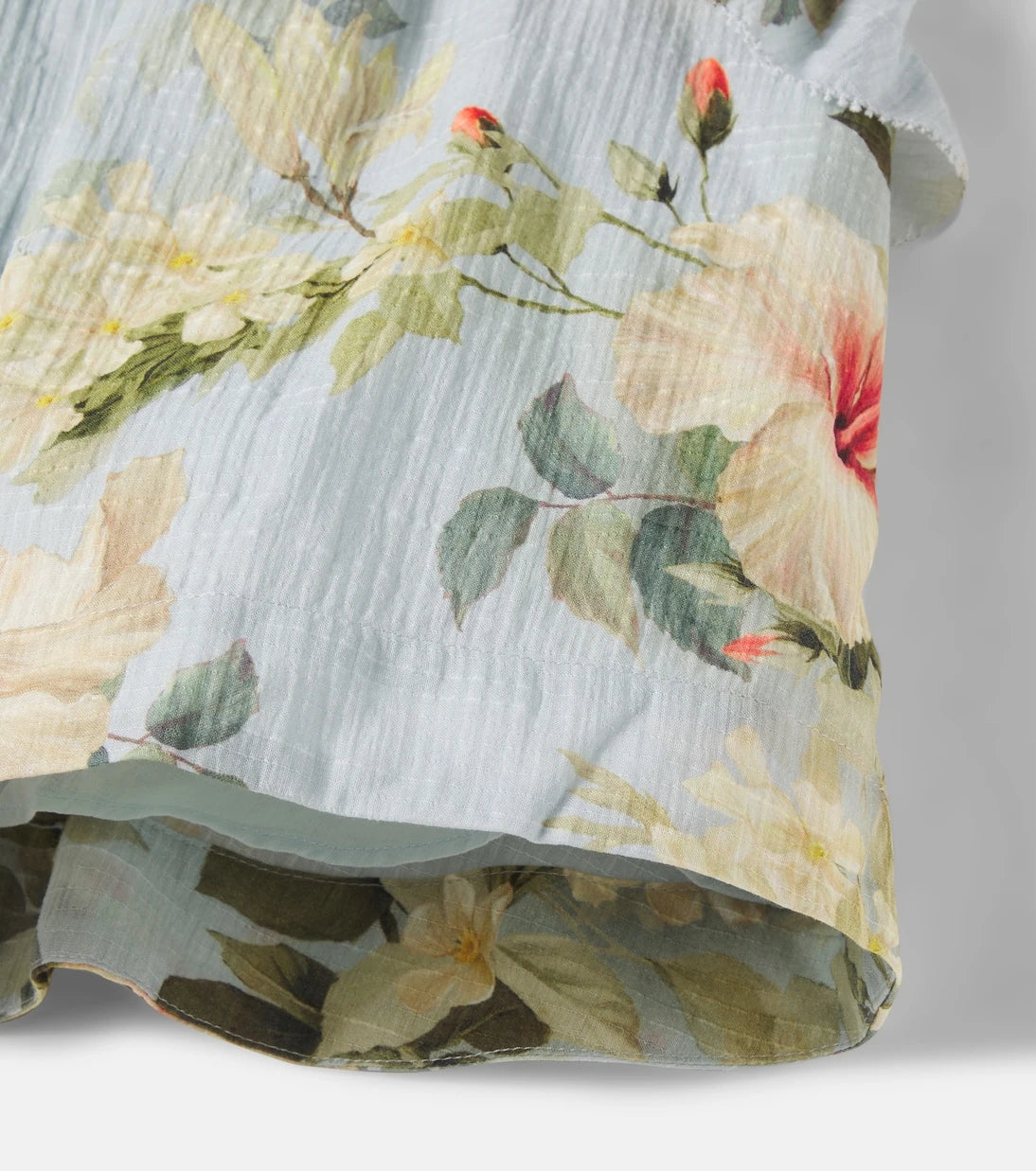 Zimmermann Kids - Mahon floral ruffled cotton tank top