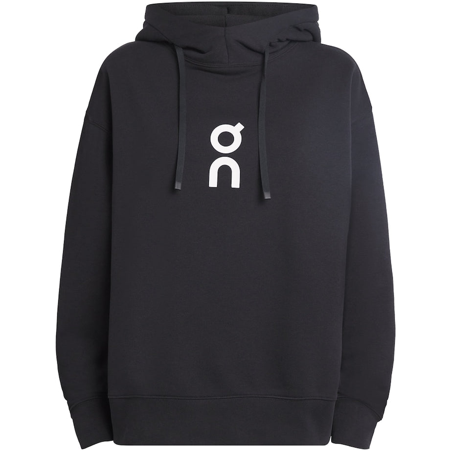 Black Organic Cotton-Blend Club Hoodie