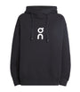 Black Organic Cotton-Blend Club Hoodie