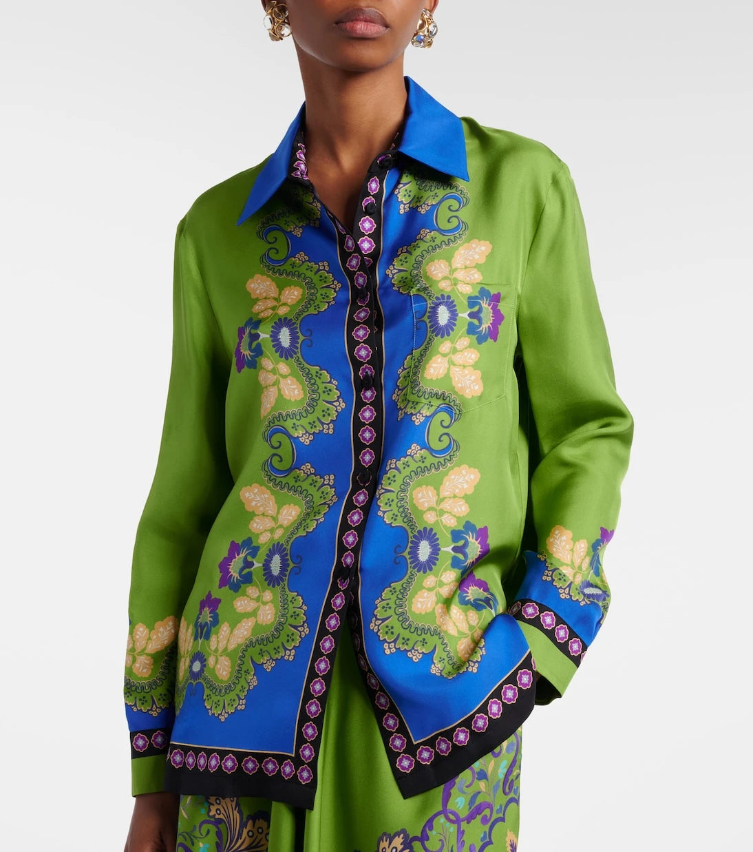 La DoubleJ - Boy printed silk shirt