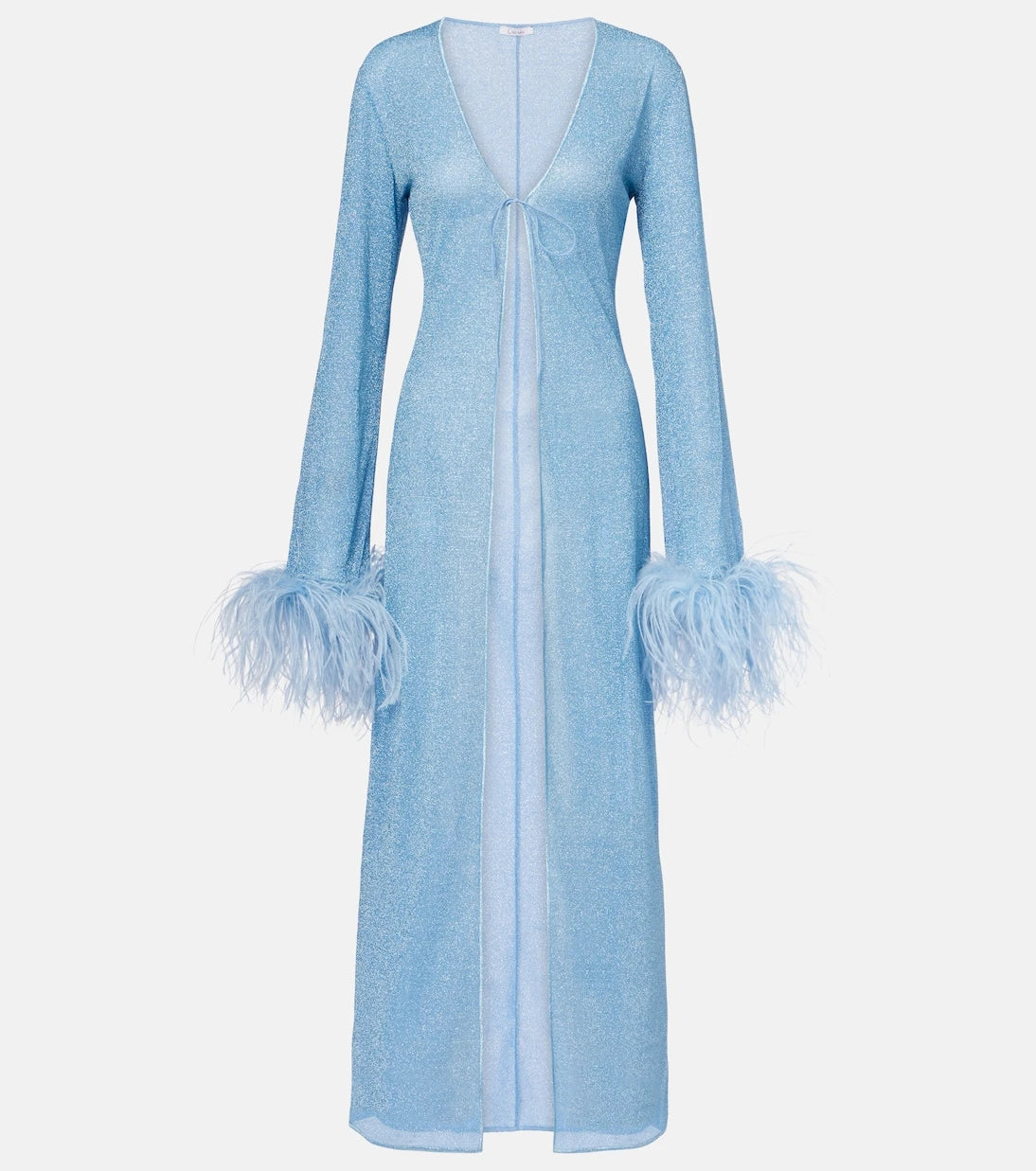 Oséree - Lumière Plumage feather-trimmed robe