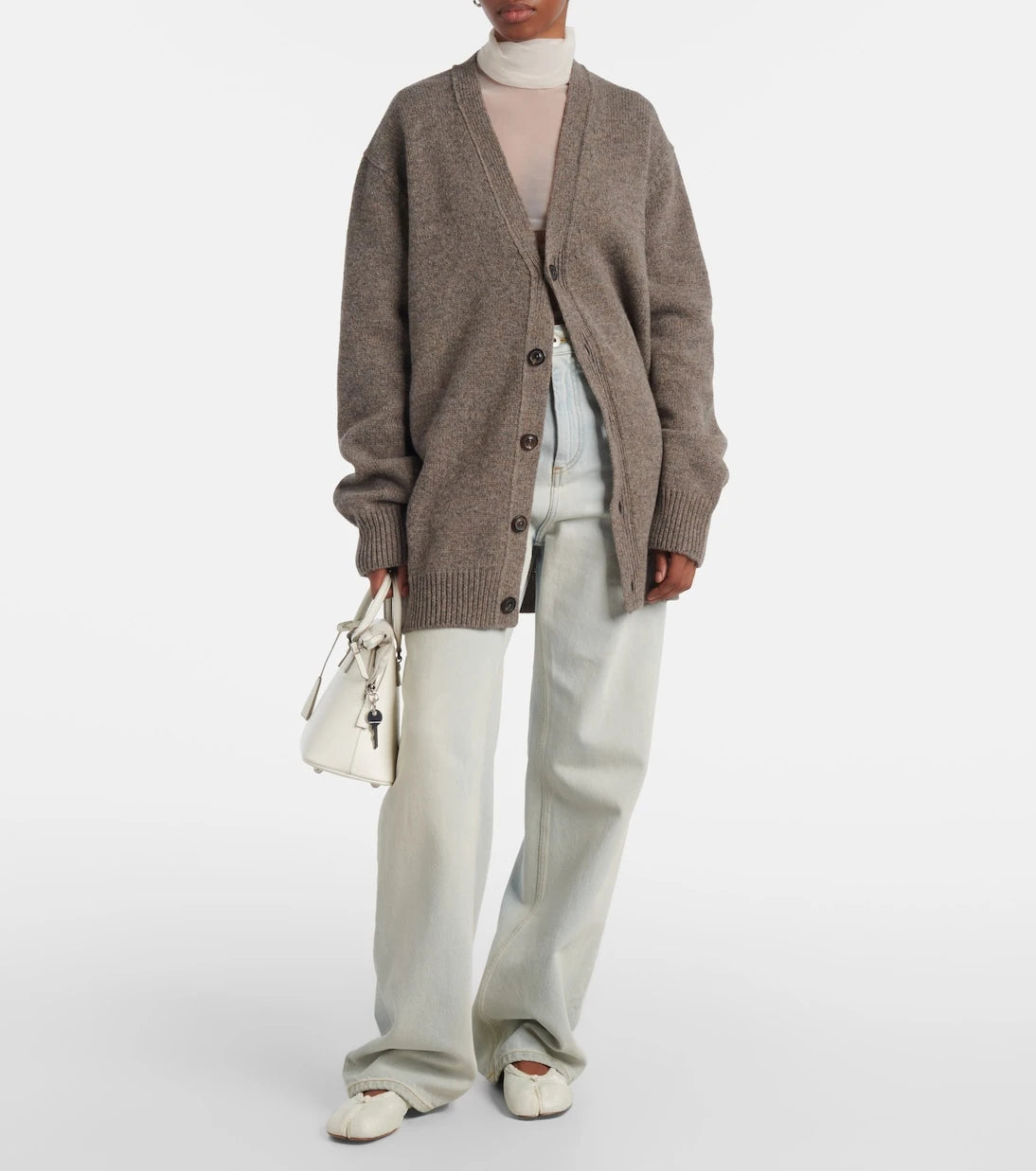 Maison Margiela - بودي سوت بياقة مدورة