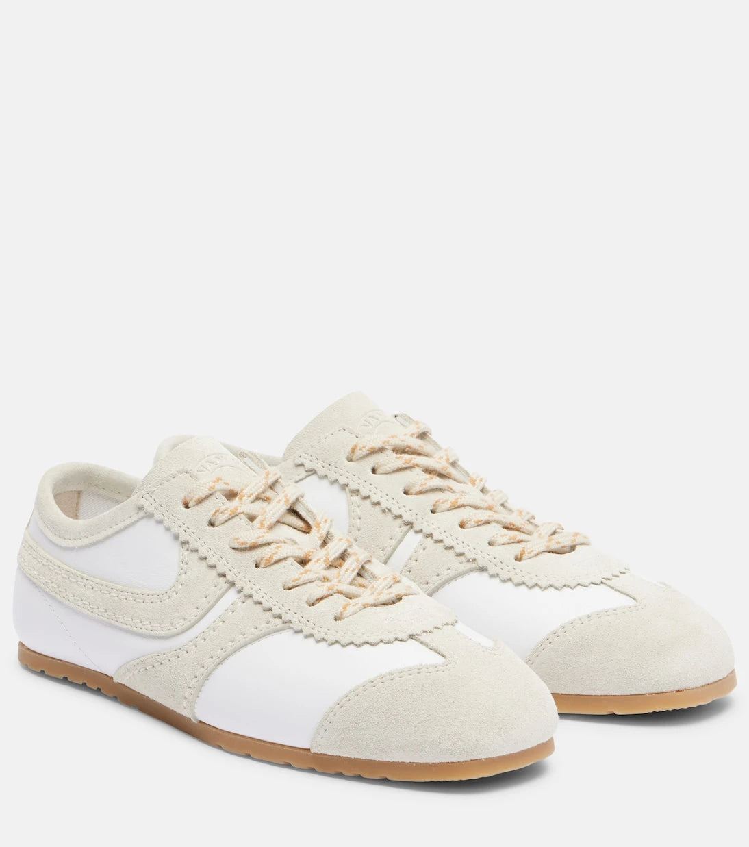 Dries Van Noten - Suede-trimmed leather sneakers