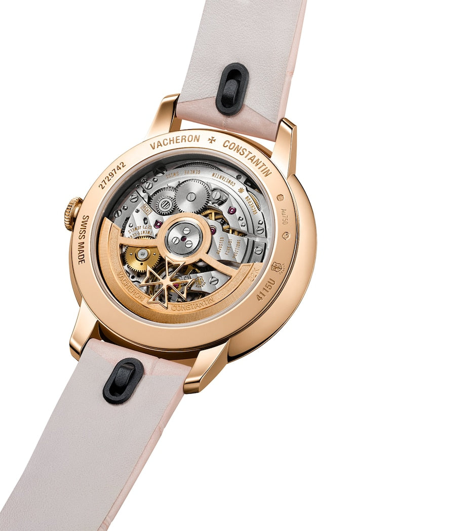 Rose Gold and Diamond Patrimony Self-Winding Watch 36.5mm