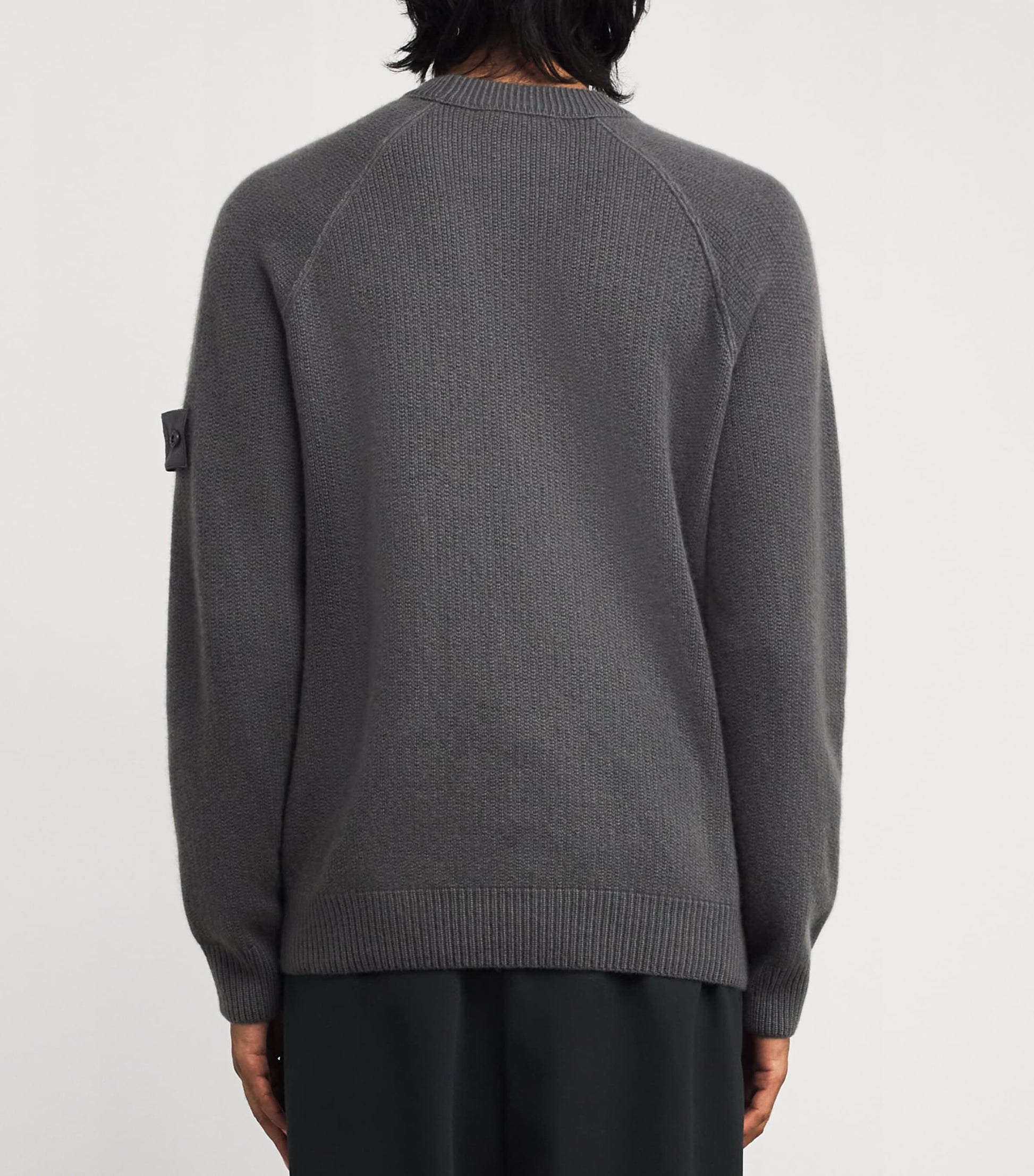 Grey GHOST PIECE Cashmere Crew-Neck Sweater