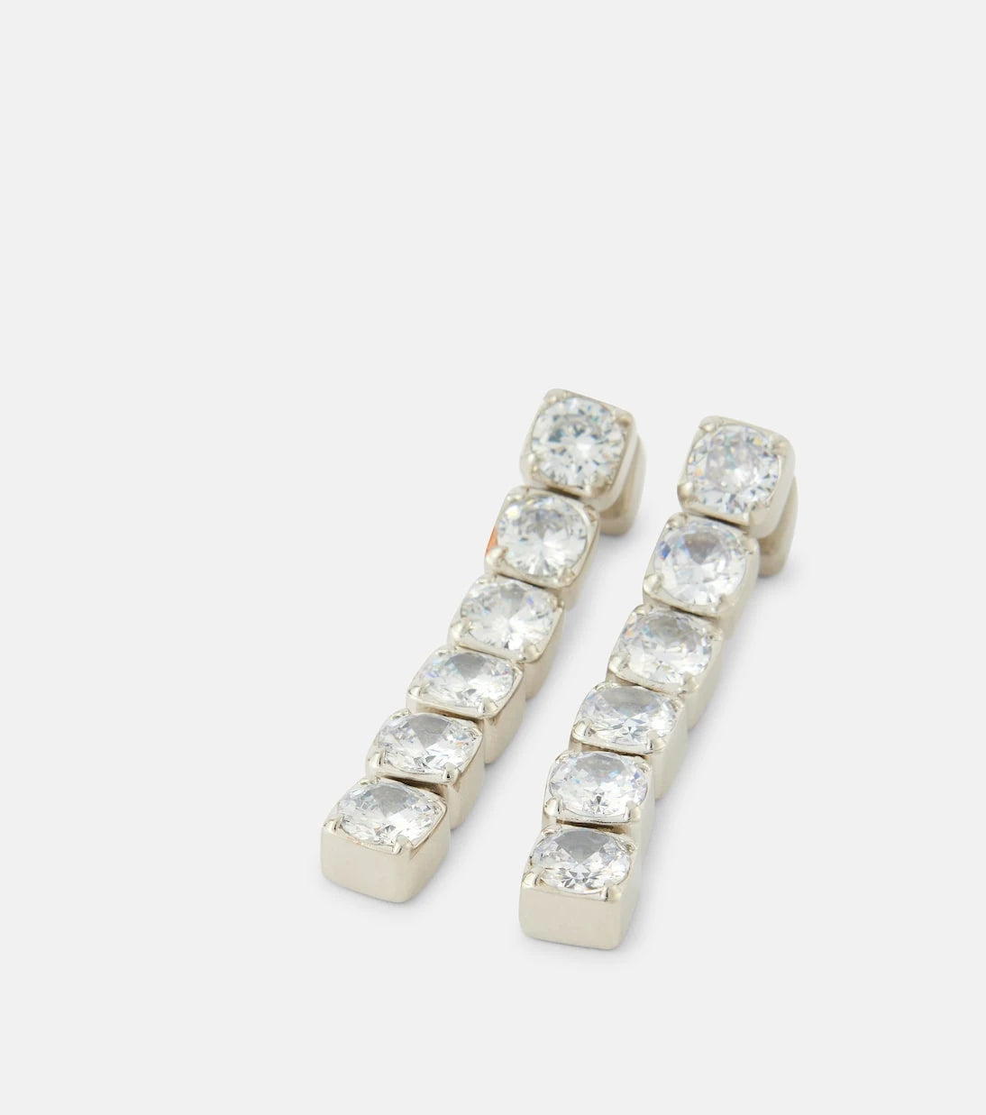 Jil Sander - Crystal-embellished drop earrings