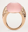 Rose Gold, Diamond and Rose Quartz Iconica Ring
