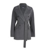 Max Mara Grey Camel Hair Belted Coat